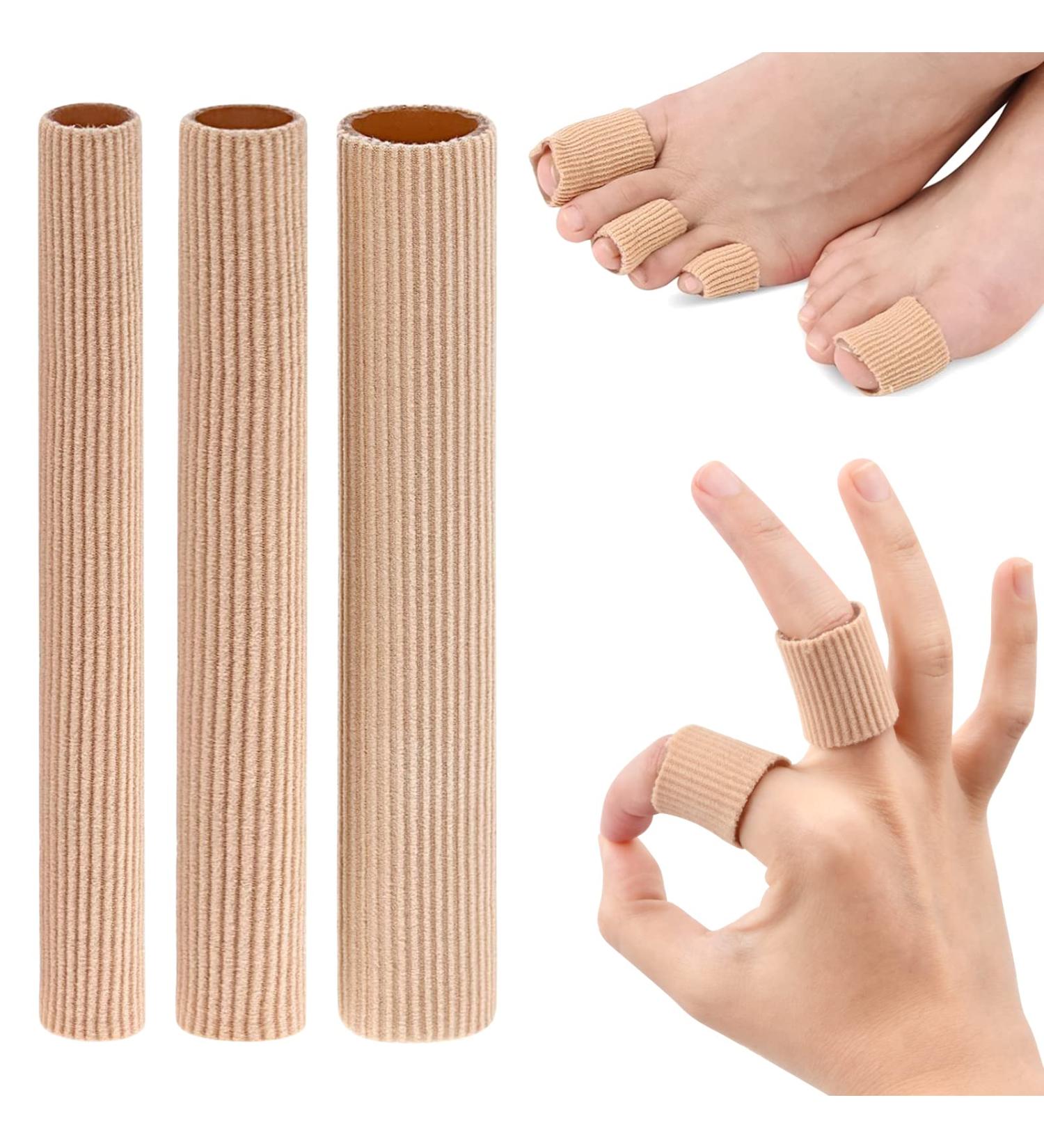 3Pcs Silicone Toe Protection Tubes - Cutable Gel Cushions for Corns & Calluses (S M L) - Buy Online on GoSupps.com
