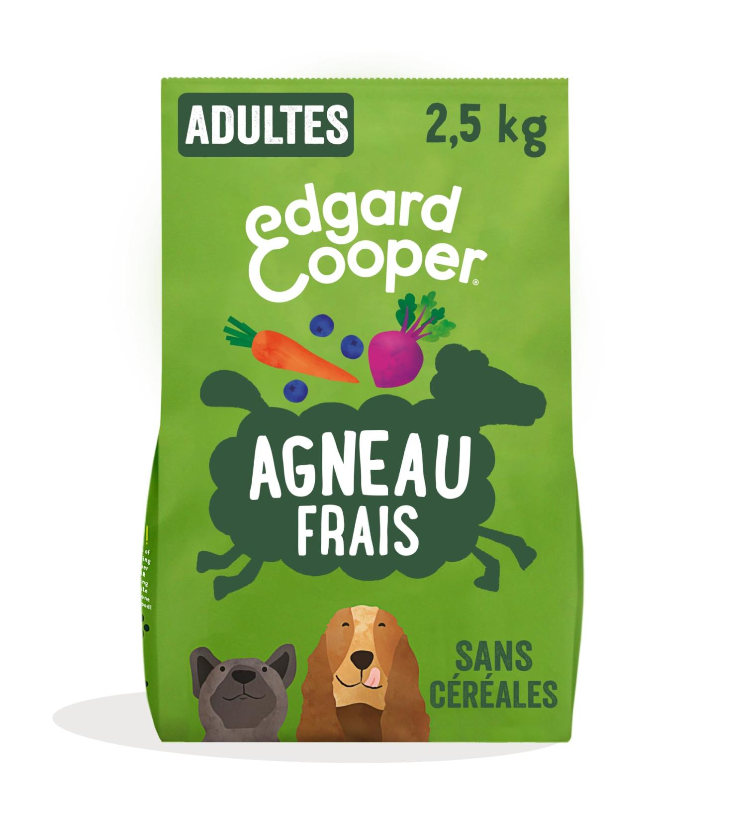 Edgard & Cooper Dog Food (Fresh Lamb 2.5kg) Grain Free Fresh Meat & Quality Protein Real Ingredients for Dogs Hypoallergenic No Added Sugars - Buy Online on GoSupps.com