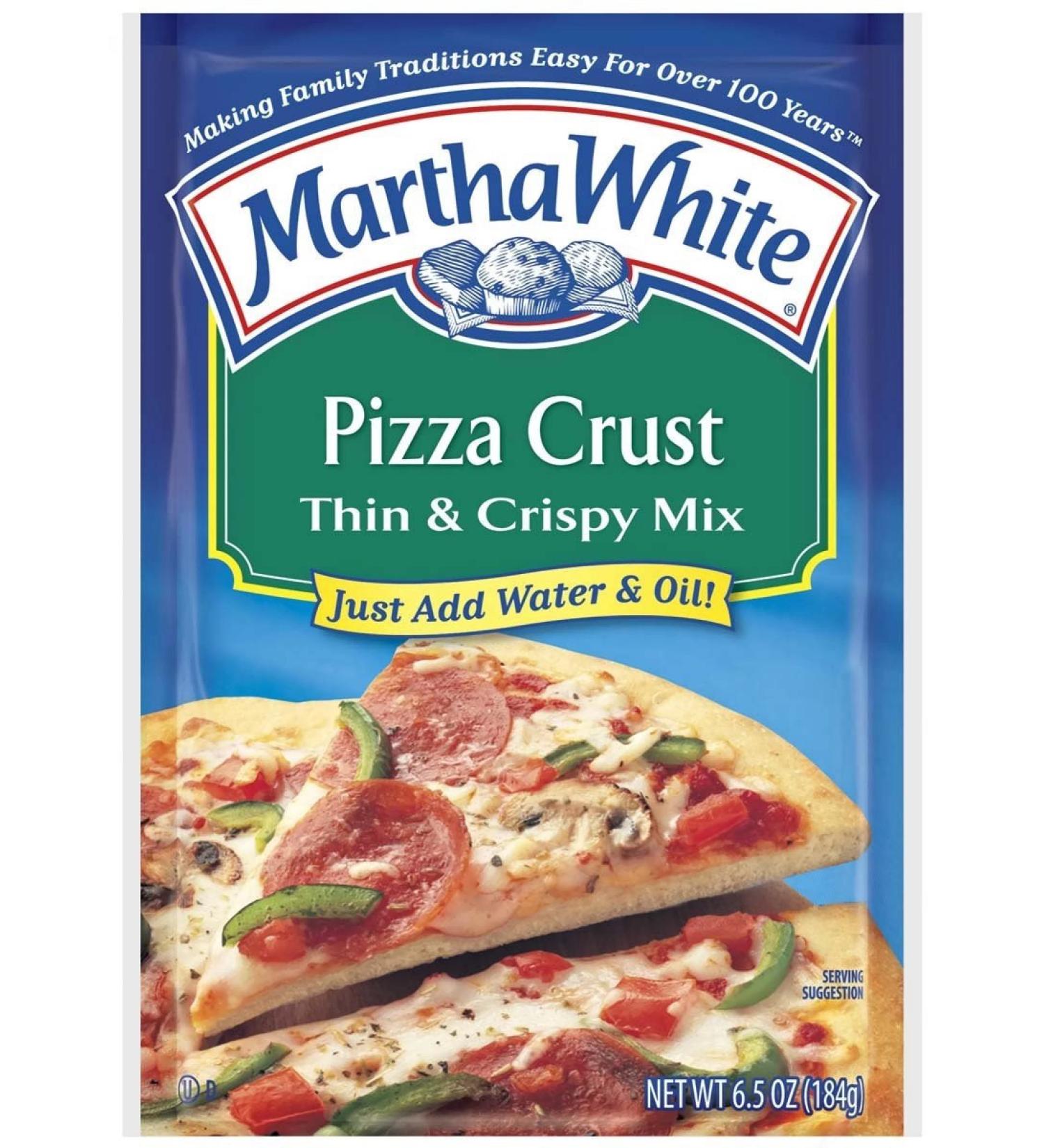Martha White Thin & Crispy Pizza Crust Mix 6.5oz Pouch - Pack of 6 - Buy Online on GoSupps.com
