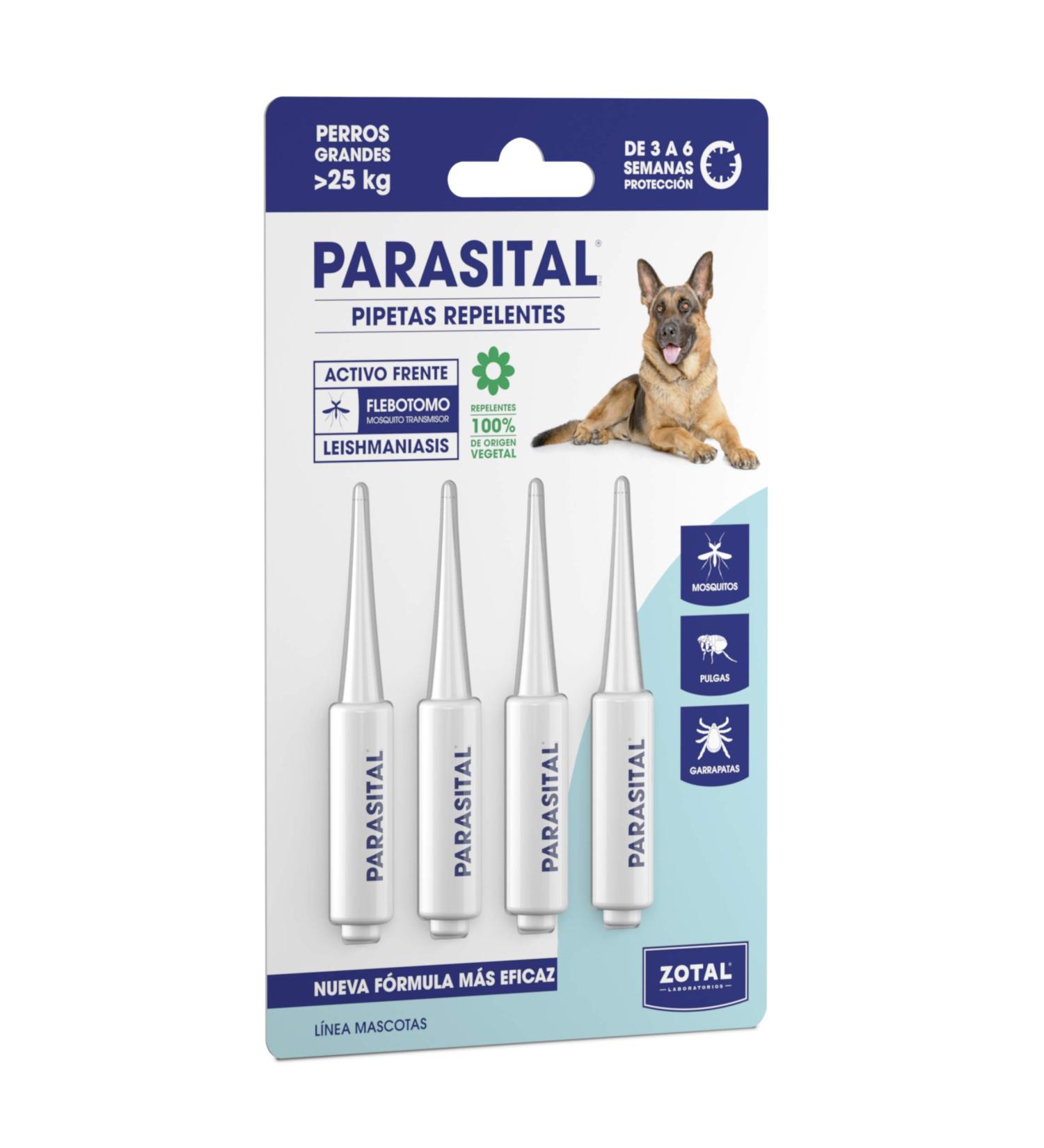 Zotal Parasital Blister with 4 pipettes of 5 ML for Large Dogs Total: 20 ML - Buy Online on GoSupps.com