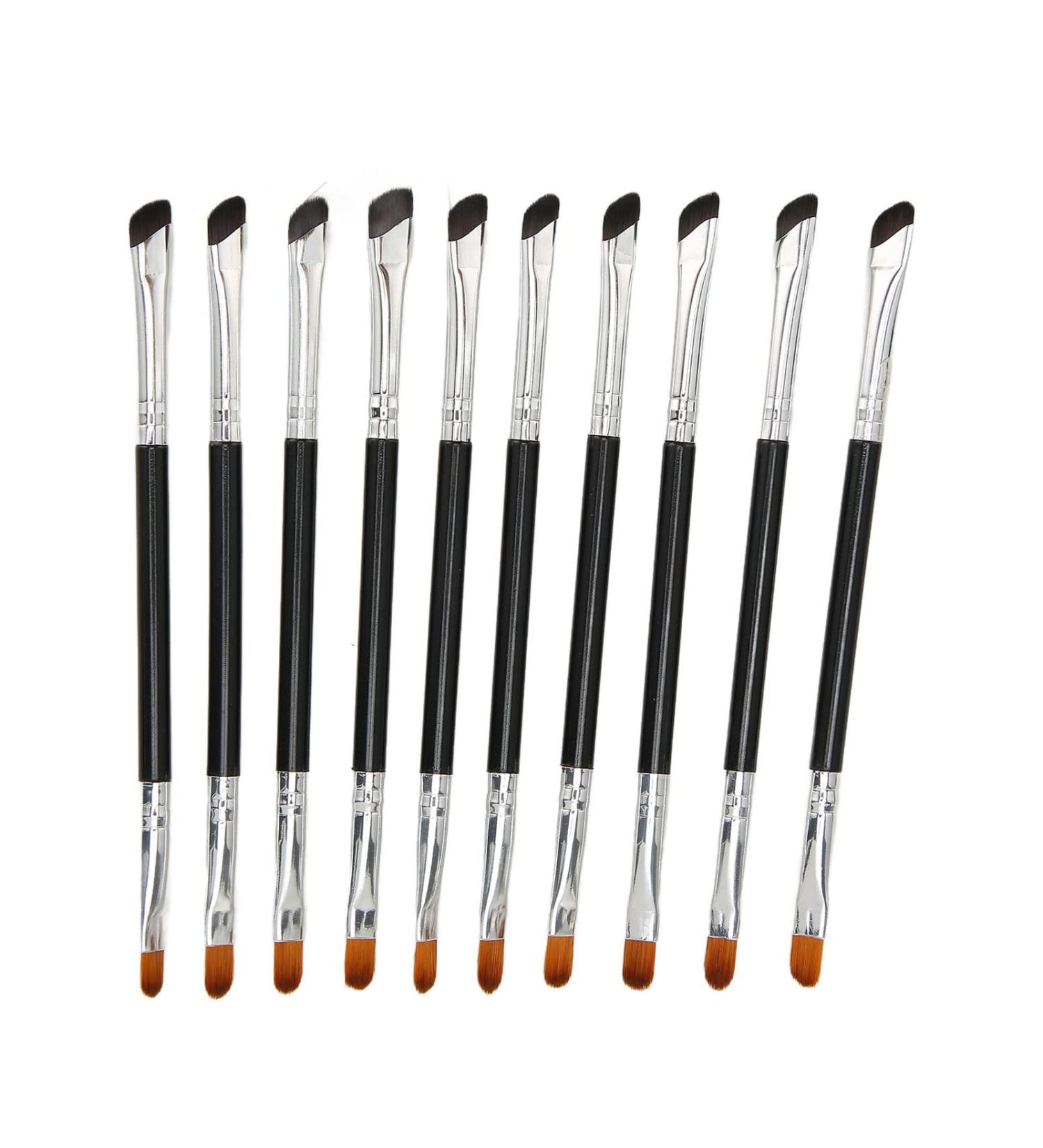 10pcs Sickle Eyeliner Brush Double Ended Sickle Eyeliner Cosmetic Brush Makeup Tool for Women Daily Makeup - Buy Online on GoSupps.com