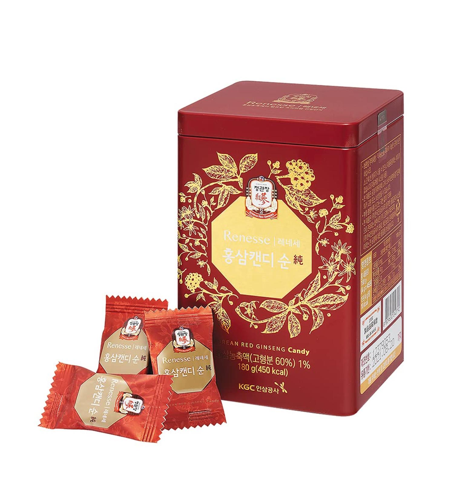 Renesse Korean Red Ginseng Sugar Free Candy 180g - Buy Online on GoSupps.com