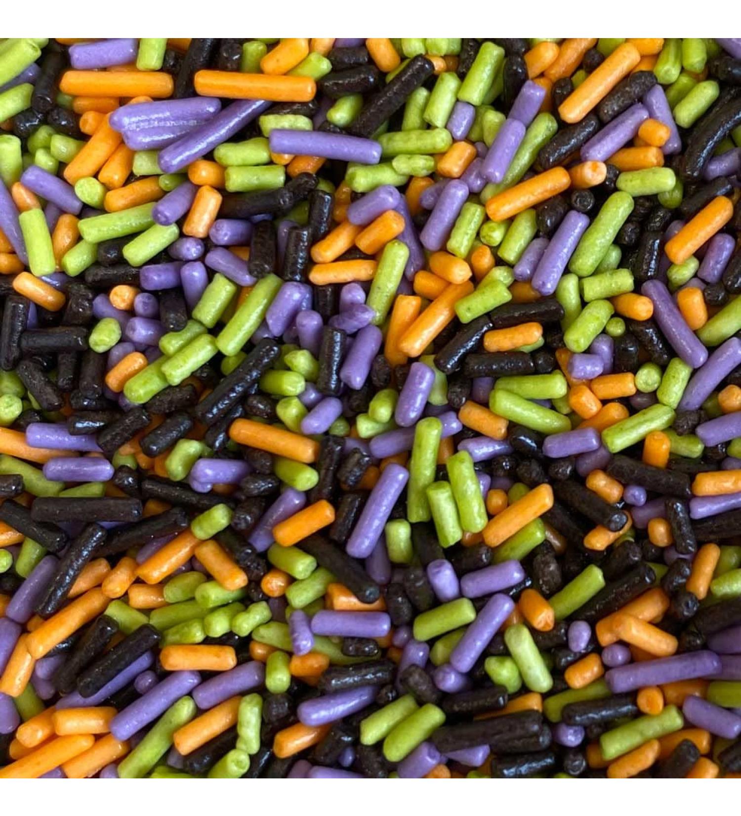 A Pinch Of - Strands - Halloween Mix Cake Topper Sprinkles - Edible Matt Cupcake Decorations - Party Sprinkles Ideal For Halloween Themed Cakes And Bakes - Buy Online on GoSupps.com