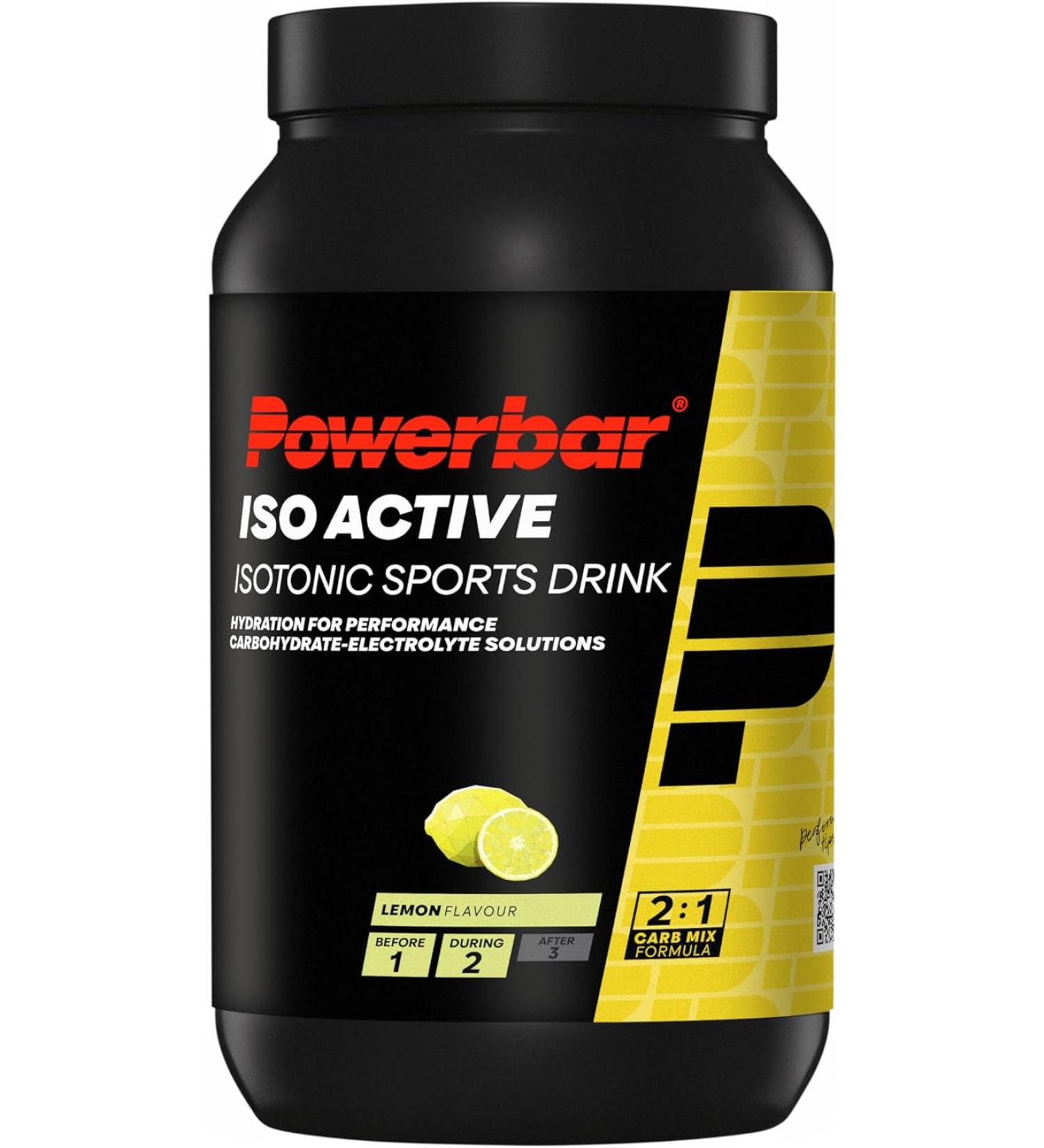 Powerbar Isoactive Lemon 1320g - Isotonic Sports Drink - 5 Electrolytes + C2MAX Lemon 1.32 kg (Pack of 1) - Buy Online on GoSupps.com
