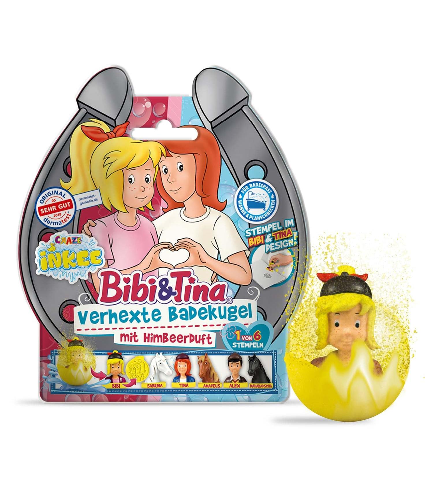 Buy INKEE Bibi Blocksberg & Tina Bath Bombs - Fun Children's Bath Bombs with Surprise! - Buy Online on GoSupps.com