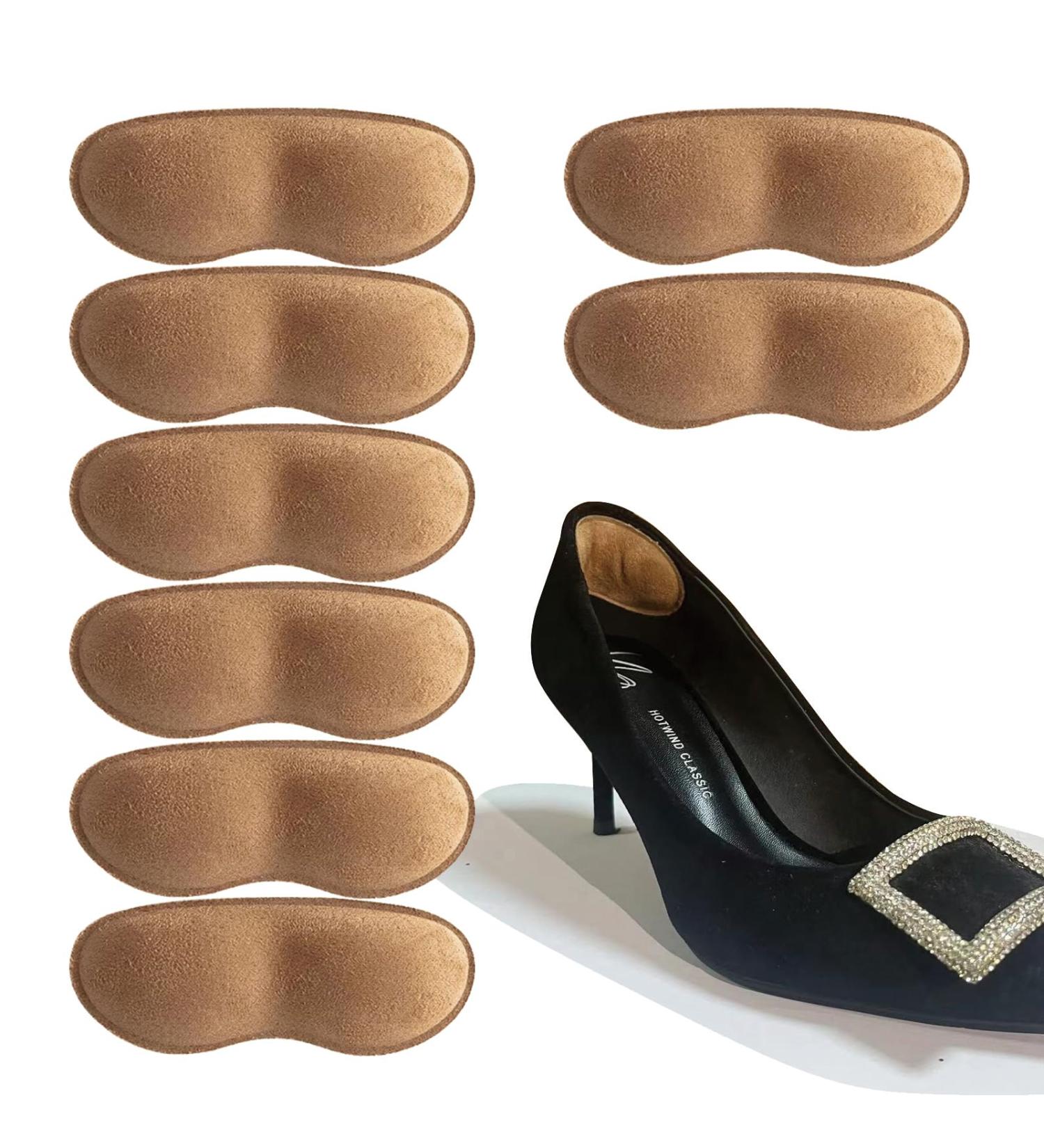 Premium Heel Grips Pads for Men - Anti-Slip Cushions to Prevent Blisters in Oversized Shoes (Brown - Buy Online on GoSupps.com