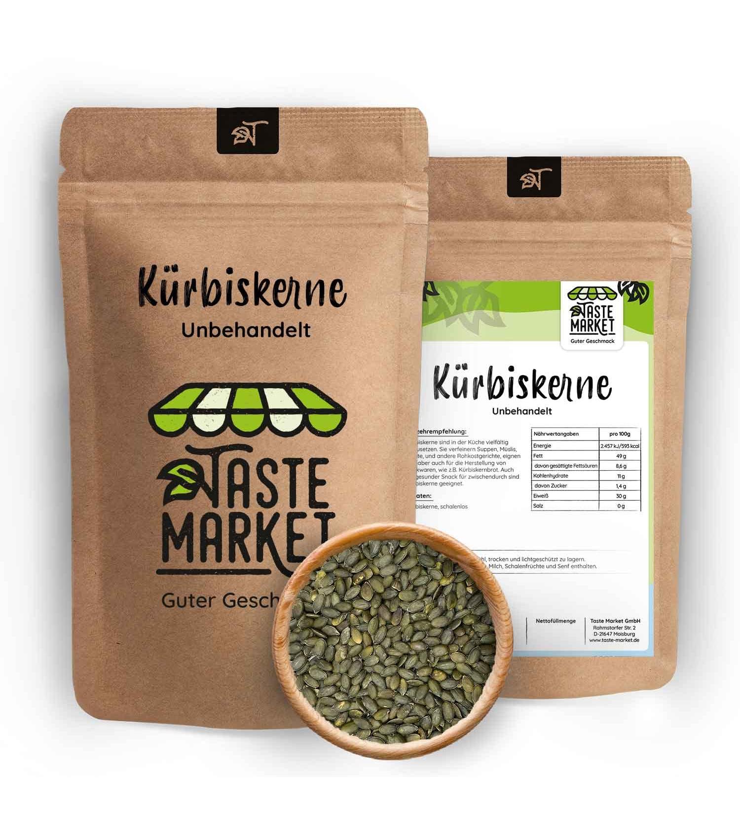 Buy 5 kg Natural Raw Pumpkin Seeds | Untreated Superfood for Healthy Snacking - International Shipping Available - Buy Online on GoSupps.com