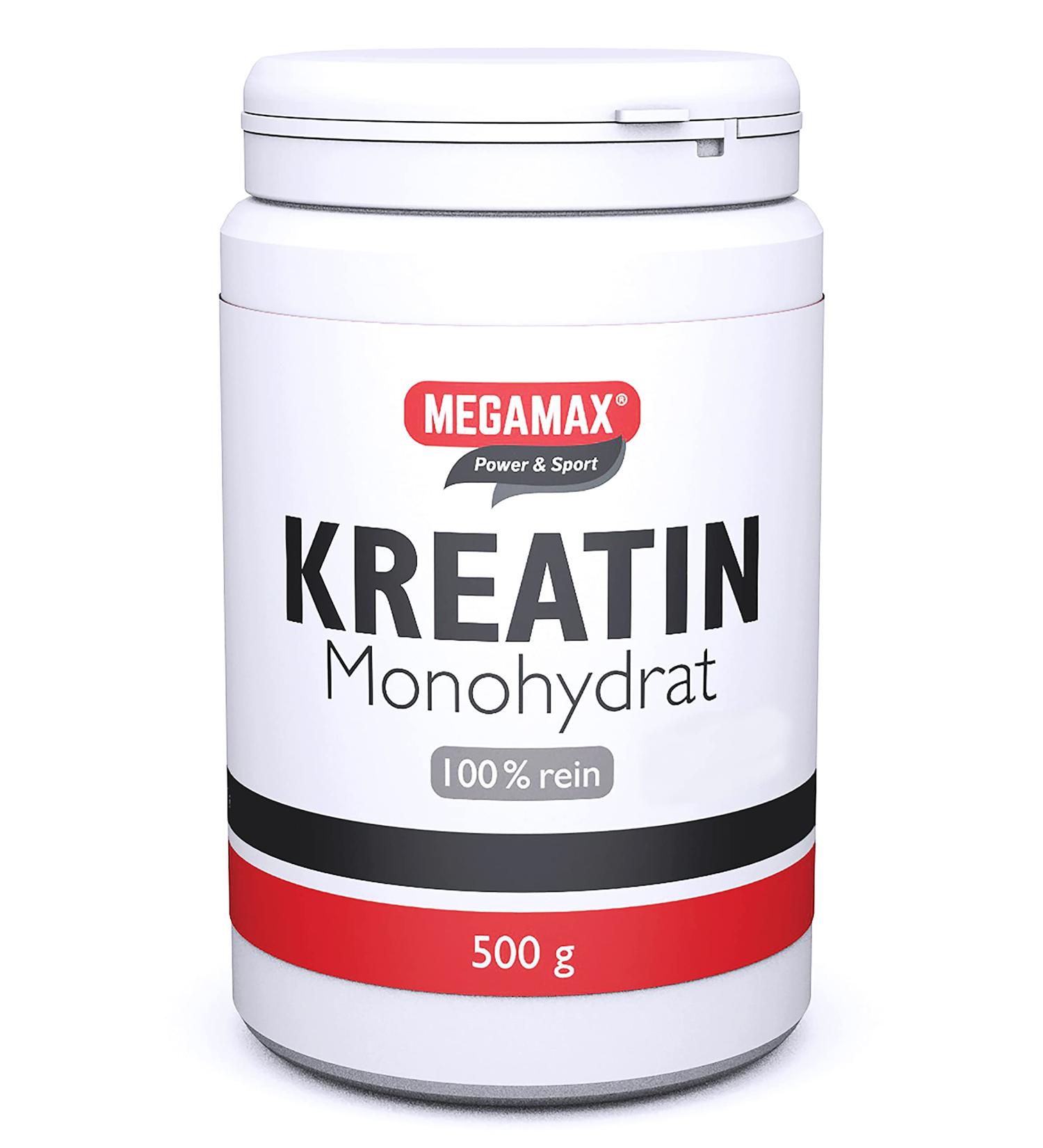 Megamax Creatine Powder - Pure Creatine Monohydrate for Muscle Growth & Strength | Ultrafine 500g for Bodybuilding & Fitness - Buy Online on GoSupps.com