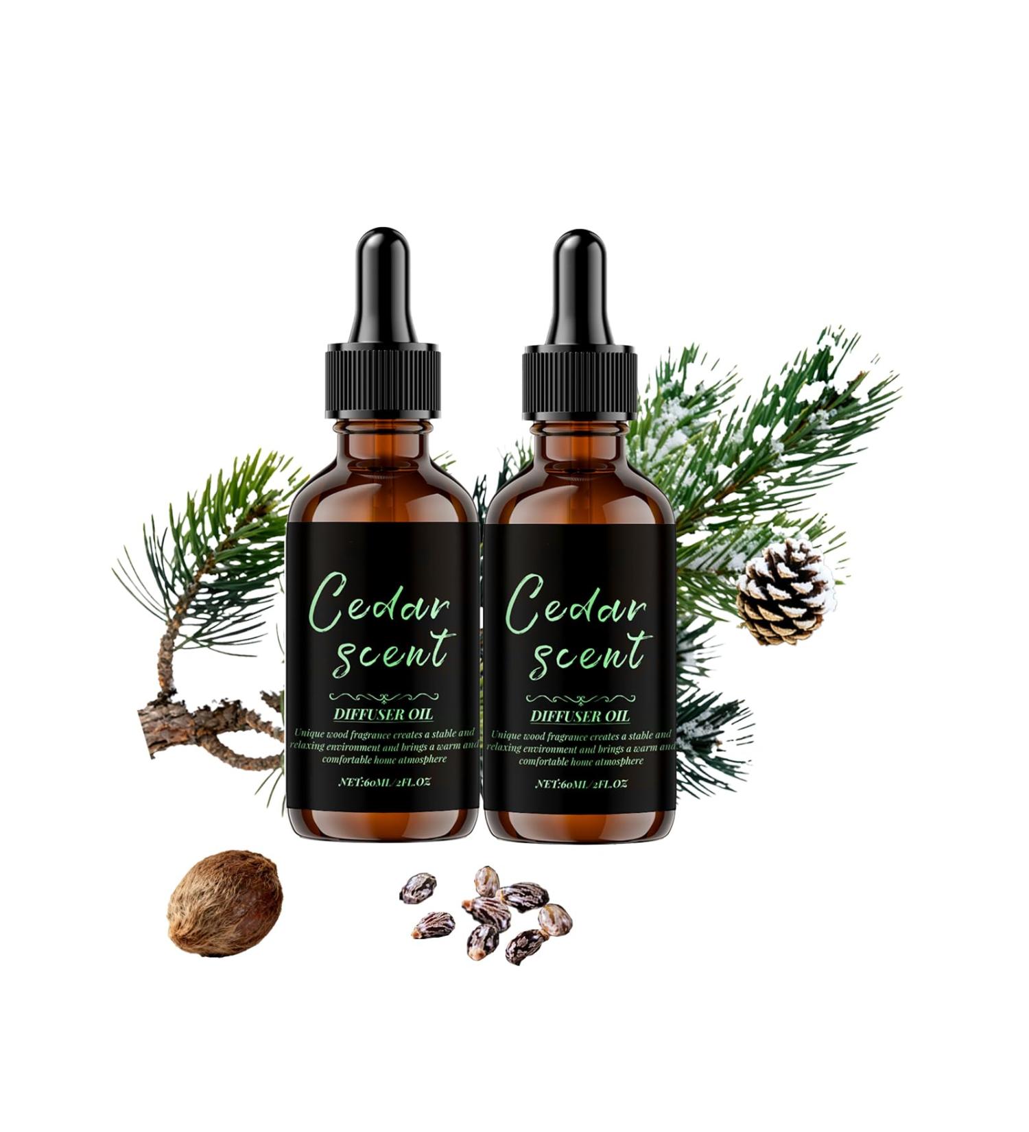 Christmas Essential Oil Set with Pine Needle 2-Pack (60mL) for Diffusers Holiday Aromatherapy Gifts & Stocking Stuffers Joyful Winter Scents for Home & Office - Buy Online on GoSupps.com