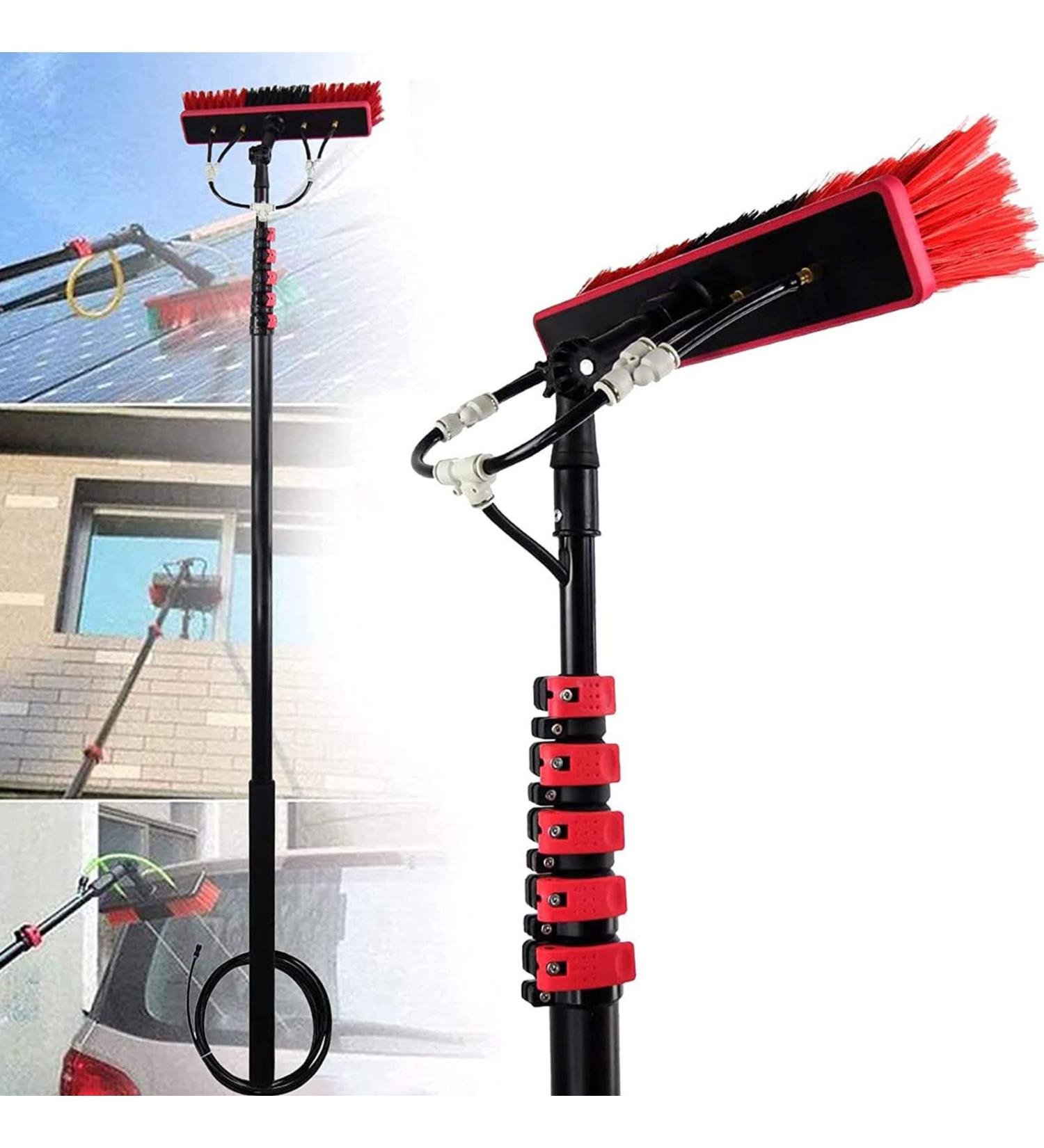 Window Clean Water Fed Pole Kit 55cm Brush Washing Equipment Telescopic Extension Pole Cleaning Kit for Window Cleaning Photovoltaic Panel Cleaning Trucks 35cm Brush Head 7M/24FT - Buy Online on GoSupps.com