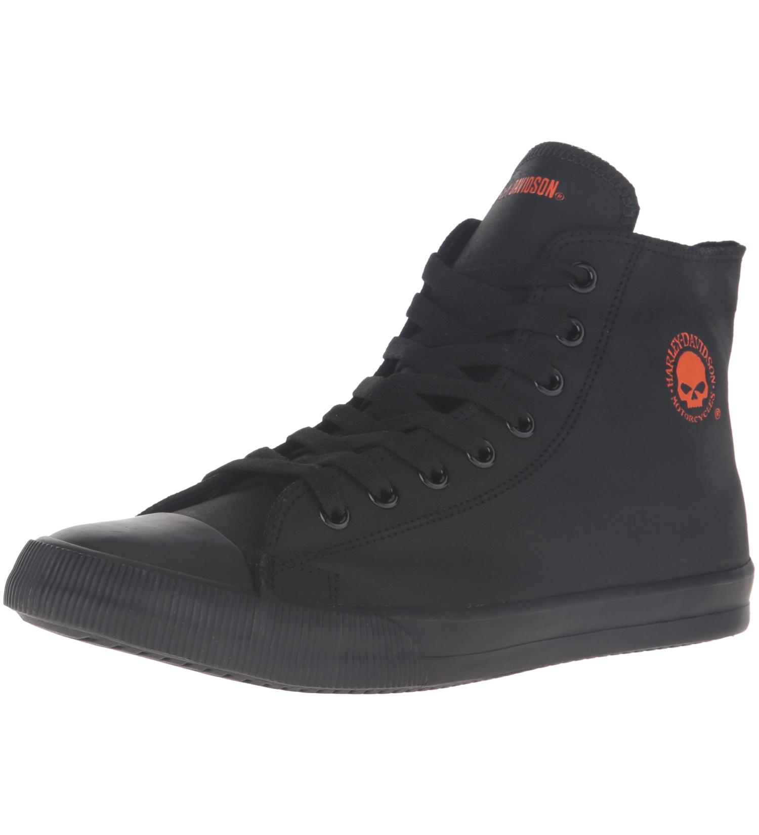 Harley-Davidson Footwear Men's Baxter Sneaker 11 Black/Orange - Buy Online on GoSupps.com