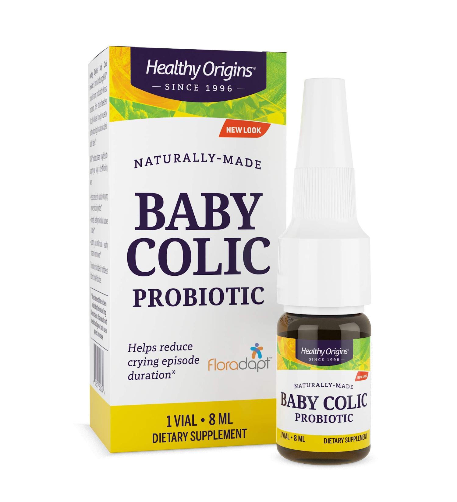 Healthy Origins Baby Colic Probiotic with Floradapt - 0.27 Fl Oz - Buy Online on GoSupps.com