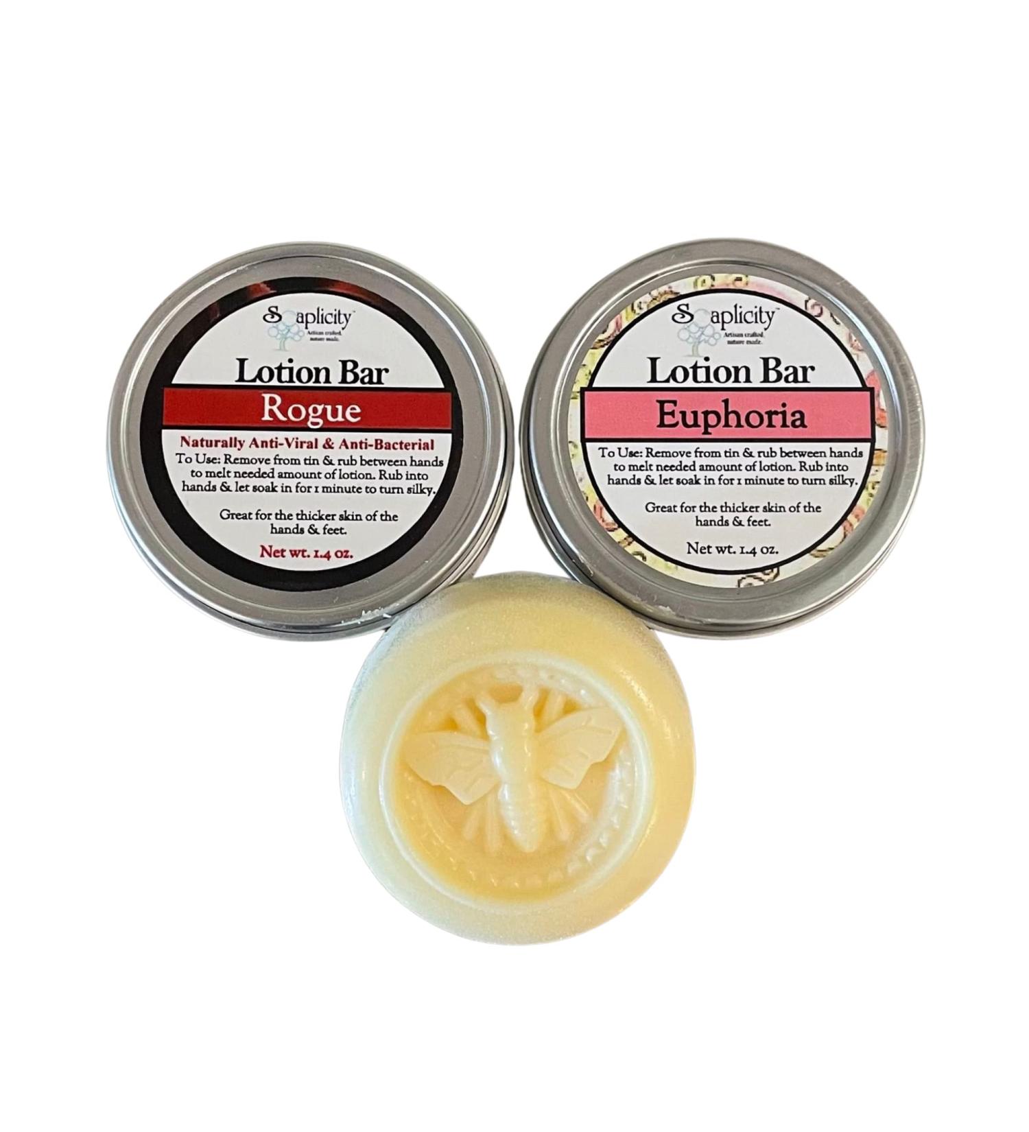 Moisturizing Lotion Bar 2PK | Natural Ingredients, Cocoa & Mango Butters, Beeswax Infused with Essential Oils - Buy Online on GoSupps.com