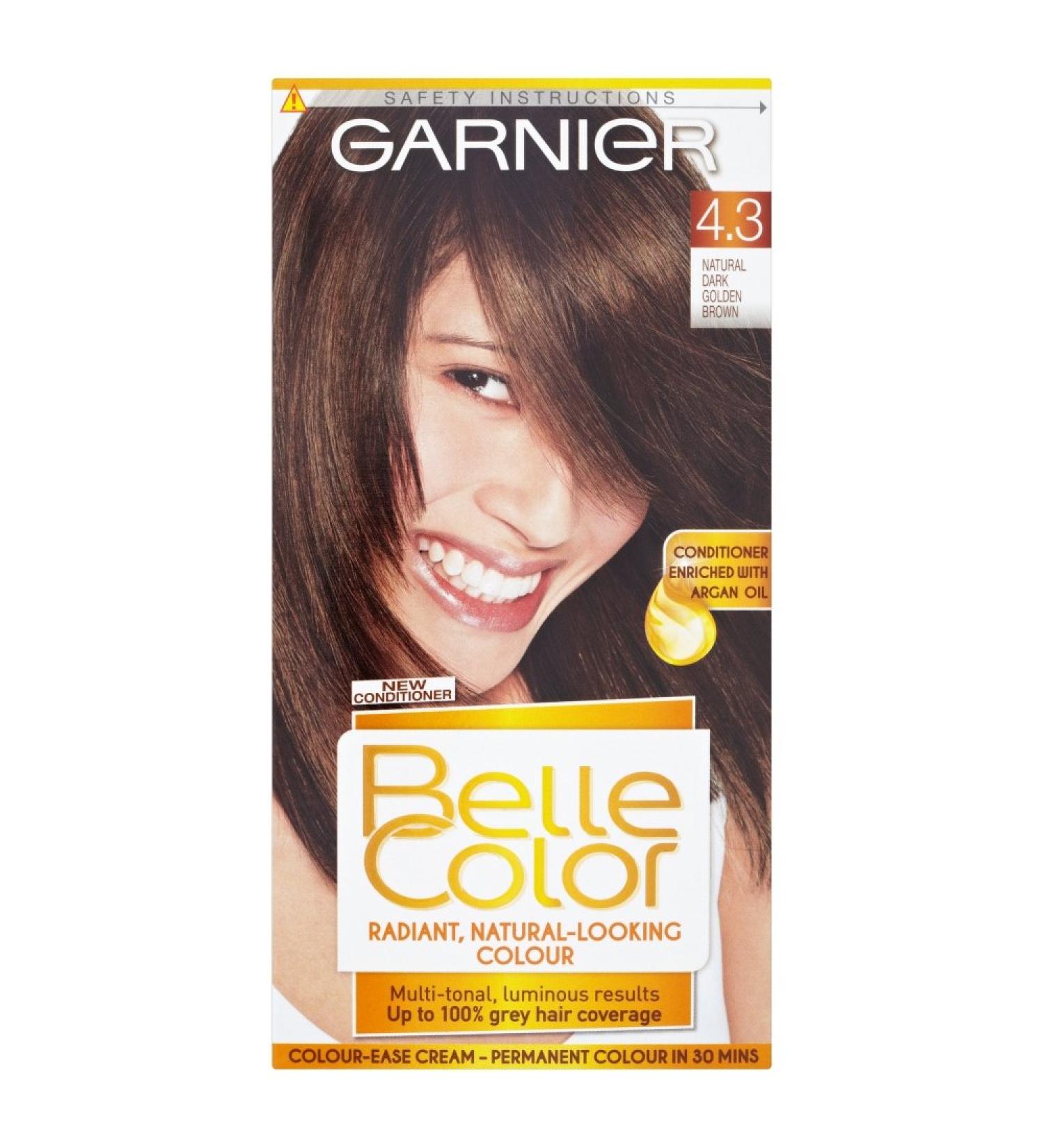 Belle Color 4.3 Natural Dark Golden Brown Permanent Hair Dye - Buy Online on GoSupps.com