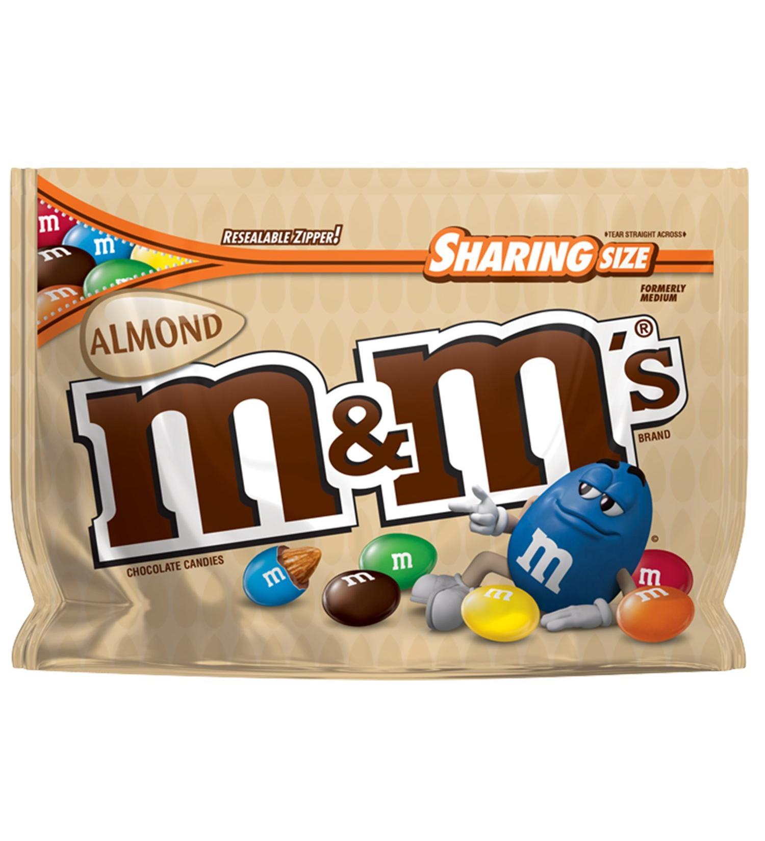 M&M'S Almond Chocolate Candy | 9.3-Ounce Sharing Size Bag - Buy Online on GoSupps.com