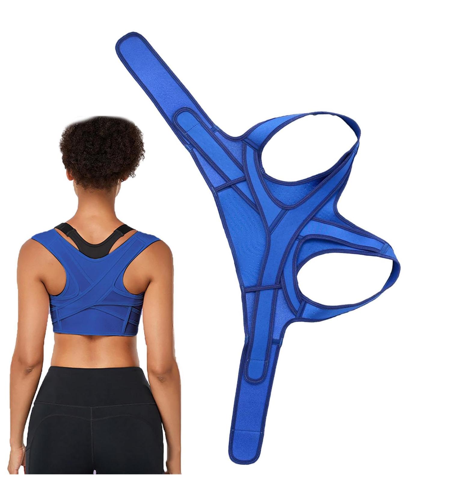 Corrector Upper Back Adjustable Back Corrector Breathable Braces Invisible Back Stretcher for Teens Kids Blue Medium - Buy Online on GoSupps.com