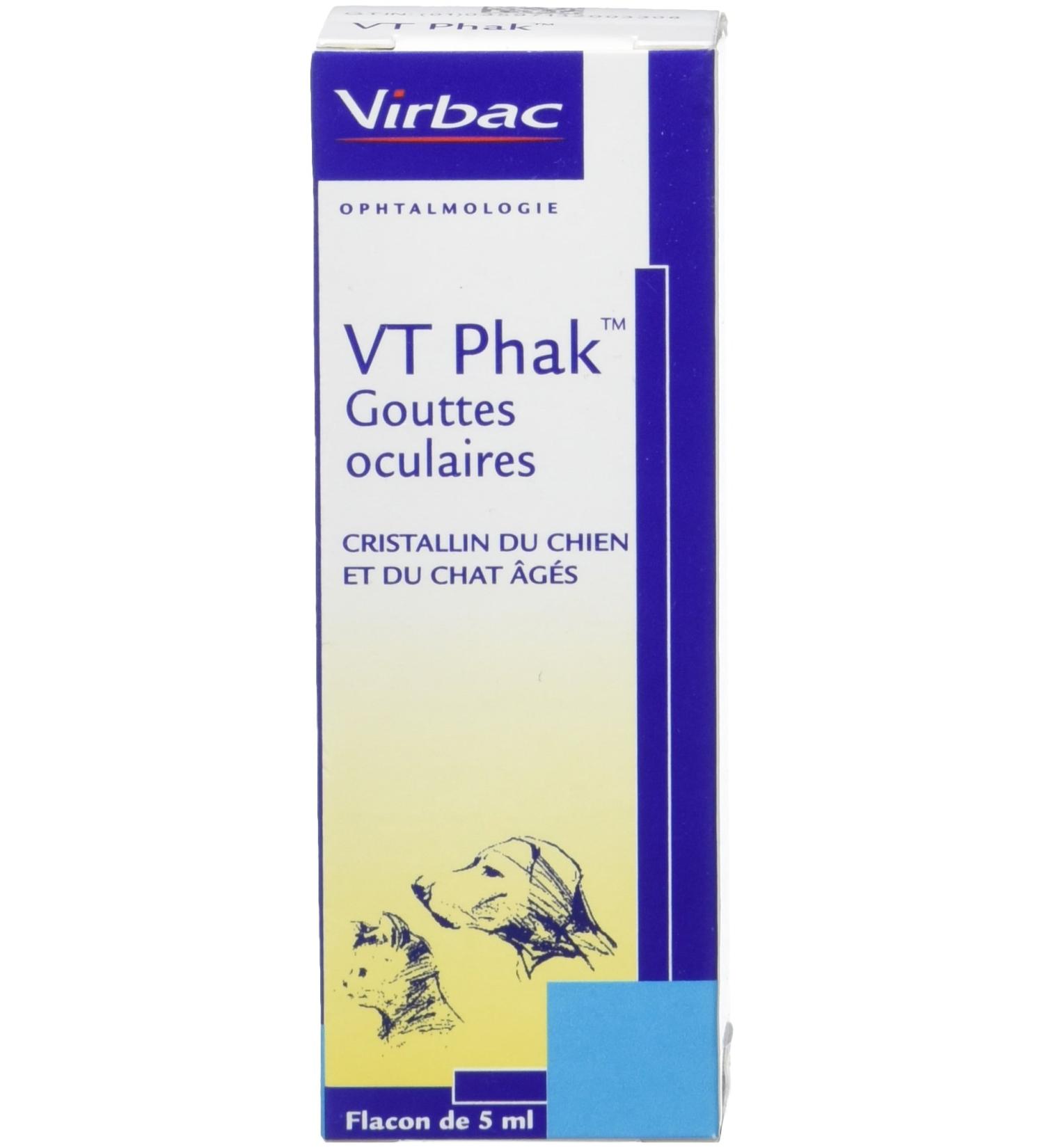 Virbac VT Phak Eye Drops 5 Dog/Cat 5 ml - Buy Online on GoSupps.com