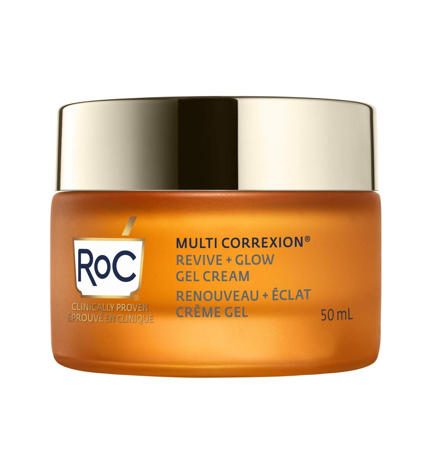 RoC Multi Correxion Revive + Glow 10% Vitamin C Blend Face Moisturizer Anti-Aging Gel Cream for Instant Glow Hypo-Allegenic & Oil-Free Skin Care 50ML - Buy Online on GoSupps.com
