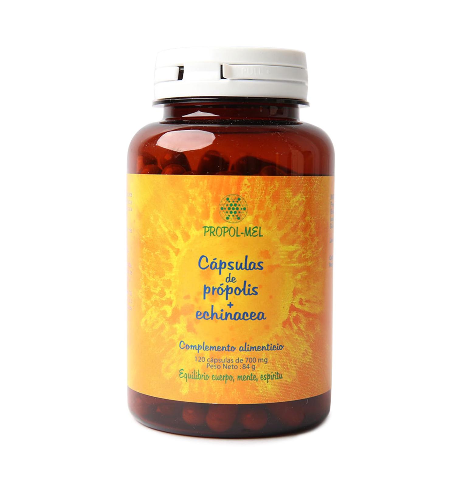 Propolis capsules + Echinacea. 120 capsules x 500 mg (350 mg Propolis + 150 mg Echinacea). Dietary supplement that helps activate the immune system. - Buy Online on GoSupps.com