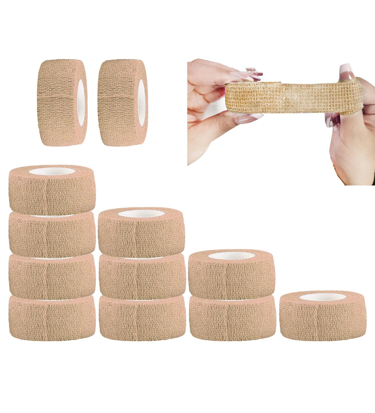 Anampion Self-Adhesive Bandage - 12 Rolls (2.5cm x 4.5m) | Elastic Sports & Vet Wrap | Ideal for Wrist & Fixing | Multi-Color Options - Buy Online on GoSupps.com