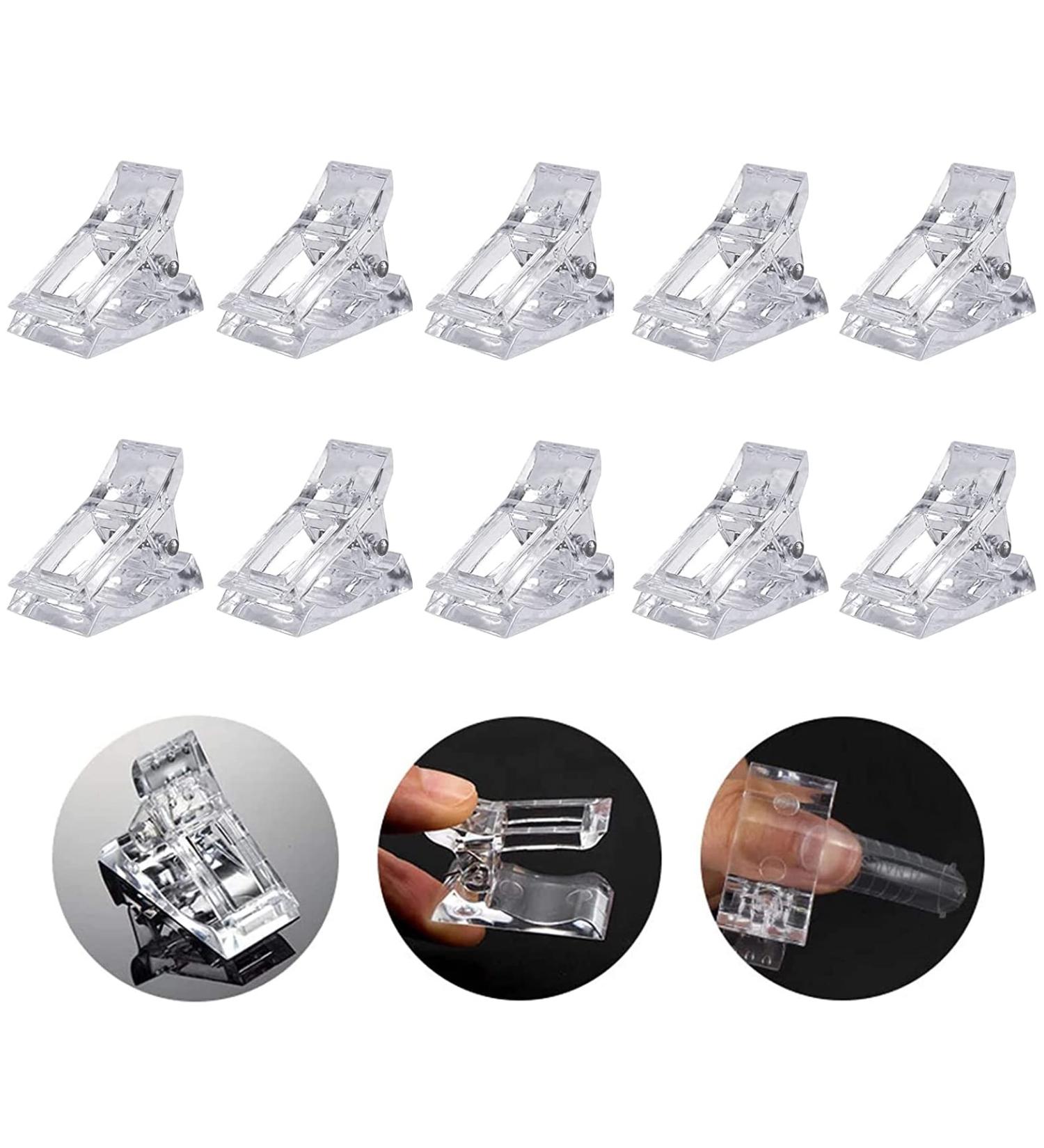 AONAT 10-Piece Polygel Nail Clips | Transparent Nail Tip Tool for DIY Manicure | Essential Nail Accessories - Buy Online on GoSupps.com