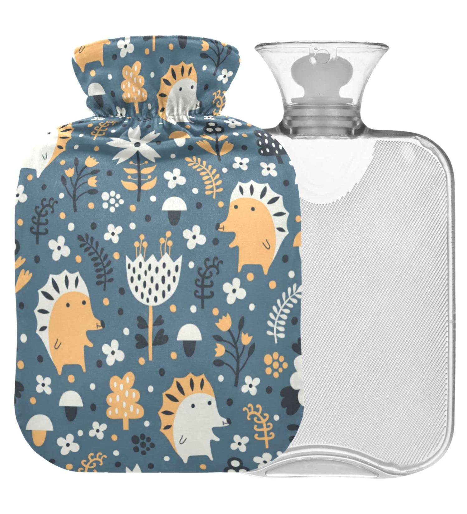 Buy NAANLE Cartoon IGEL Hot Water Bottle - 1L Transparent for Warm & Cold Therapy | Bed & Foot Pain Relief - Buy Online on GoSupps.com