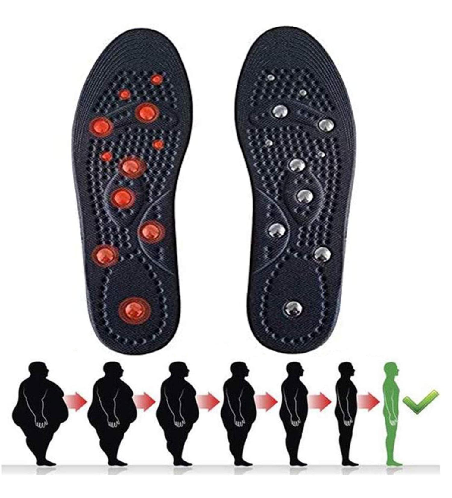 Eeuk Body Detox Magnetic Foot Acupuncture Insoles - Comfort Therapy Shoe Pads for Men | Detox & Relax - Buy Online on GoSupps.com