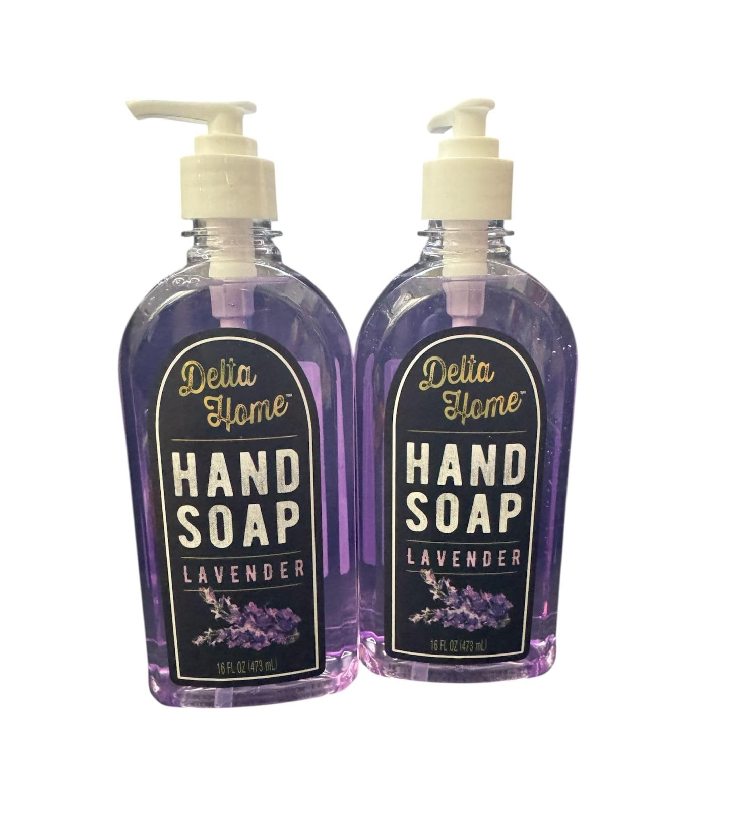 Delta Home Lavender Hand Soap 16floz/473ml. OF 2 (16FL.OZ Lemon)