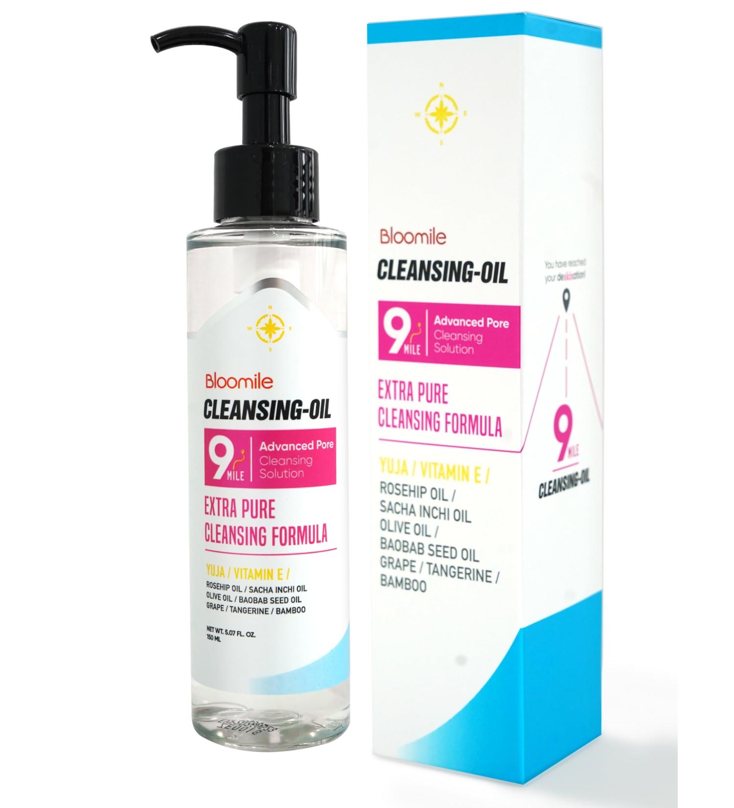 9Mile Cleansing Oil - Korean Facial Cleanser with Yuzu Extract - Advanced Pore Cleansing & Gentle Makeup Remover | K-Beauty 5.07 fl oz - International Shipping Available - Buy Online on GoSupps.com