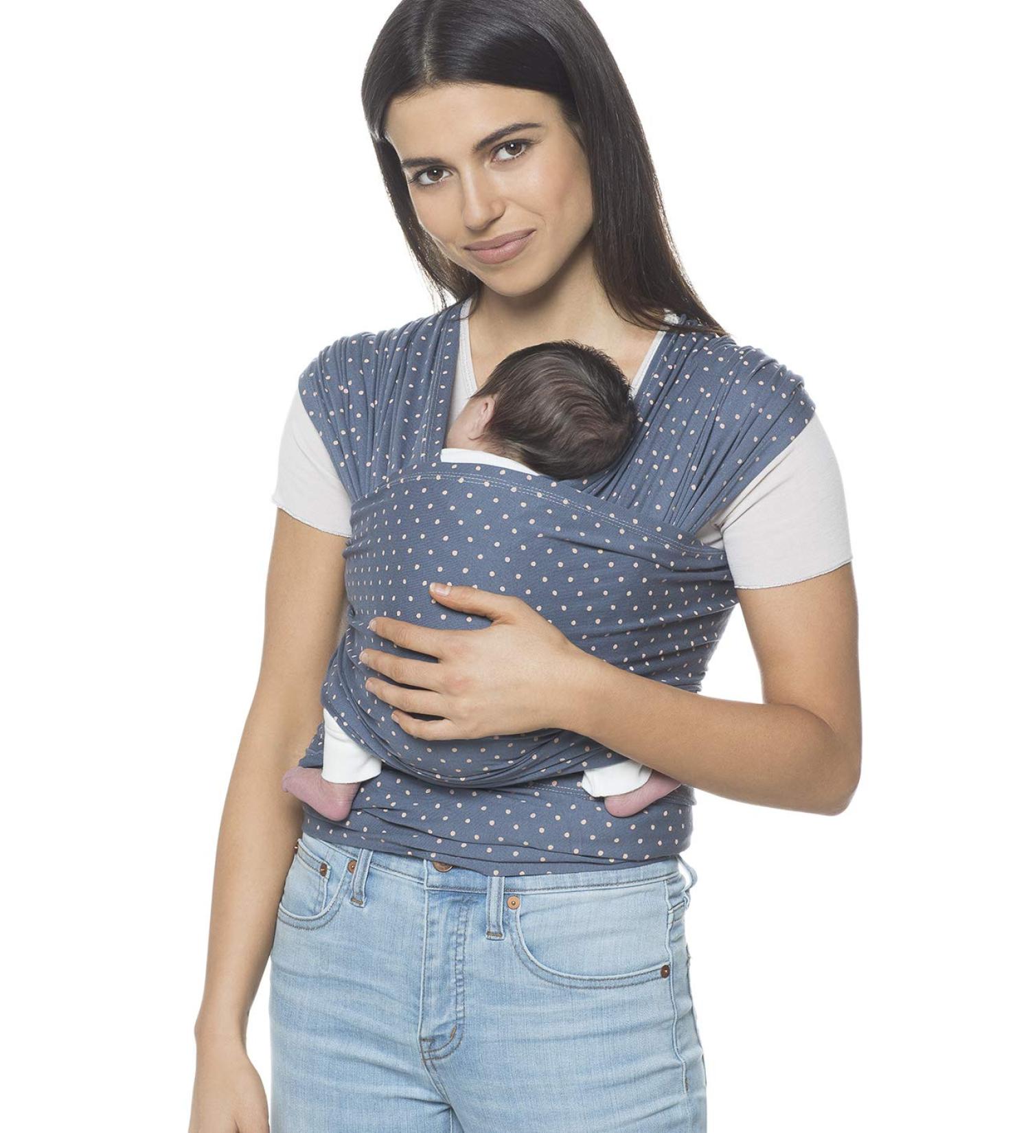Ergobaby Baby Carrier for Newborns - Baby Blue Sling 100% Viscose Lightweight & Comfortable Ideal for 0-11kg - Buy Online on GoSupps.com