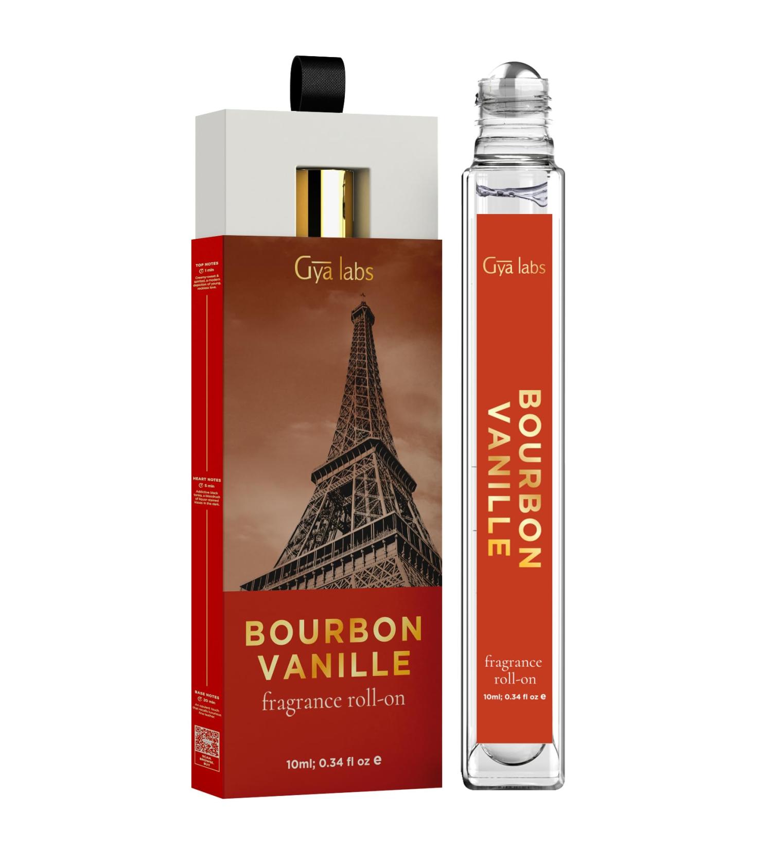 Gya Labs Bourbon Vanilla Fragrance Roll On - Bourbon Vanilla Perfume Fragrance Oil Roller for Women & Men (0.34 Fl Oz) - Buy Online on GoSupps.com