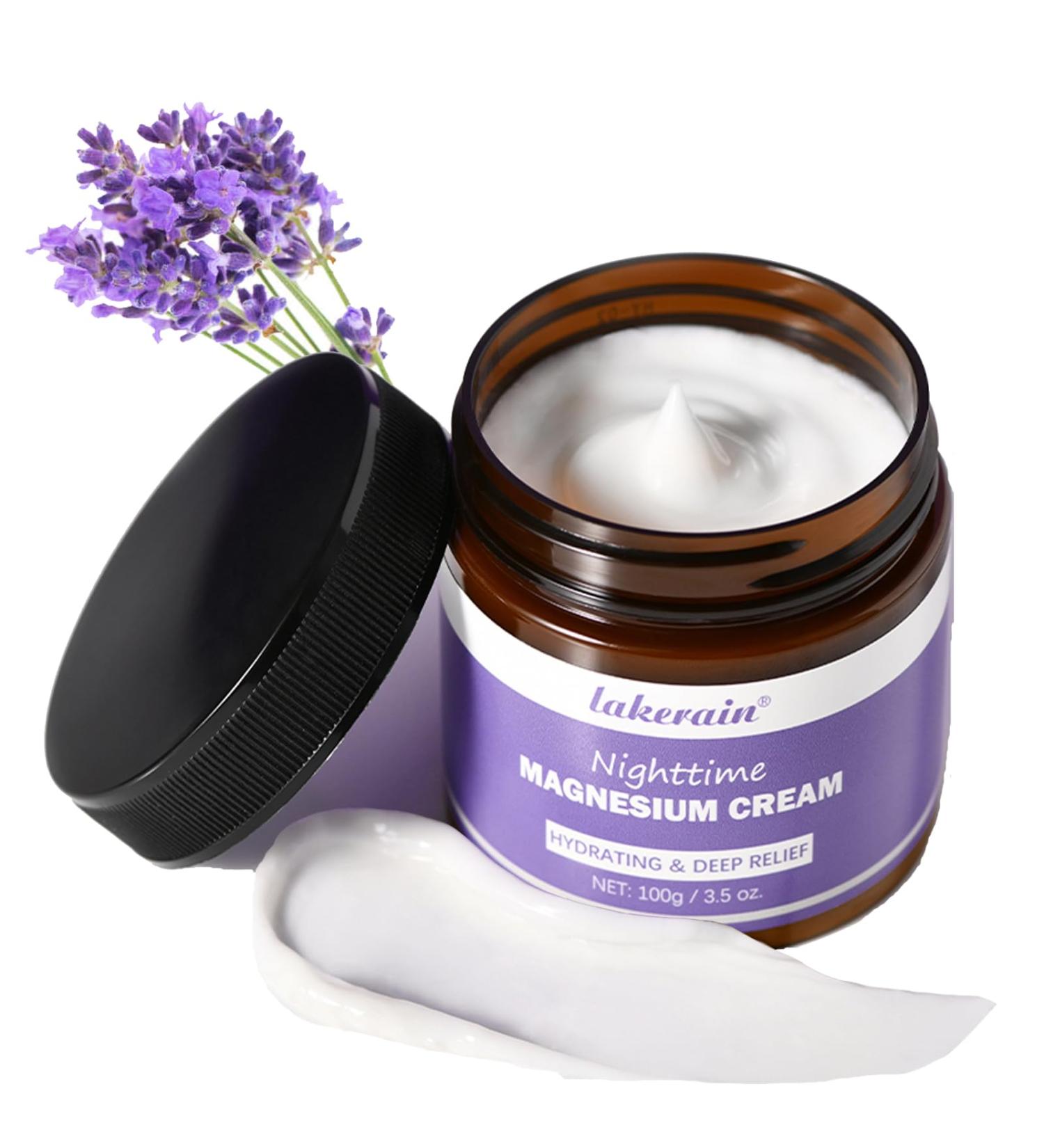MULPG Magnesium Lotion for Sleep Nighttime Magnesium Cream for Pain and Leg Cramps Muscle Relaxation Calm Body Butter for Deep Hydration for Skin Care Safe for Kids(Lavender) - Buy Online on GoSupps.com