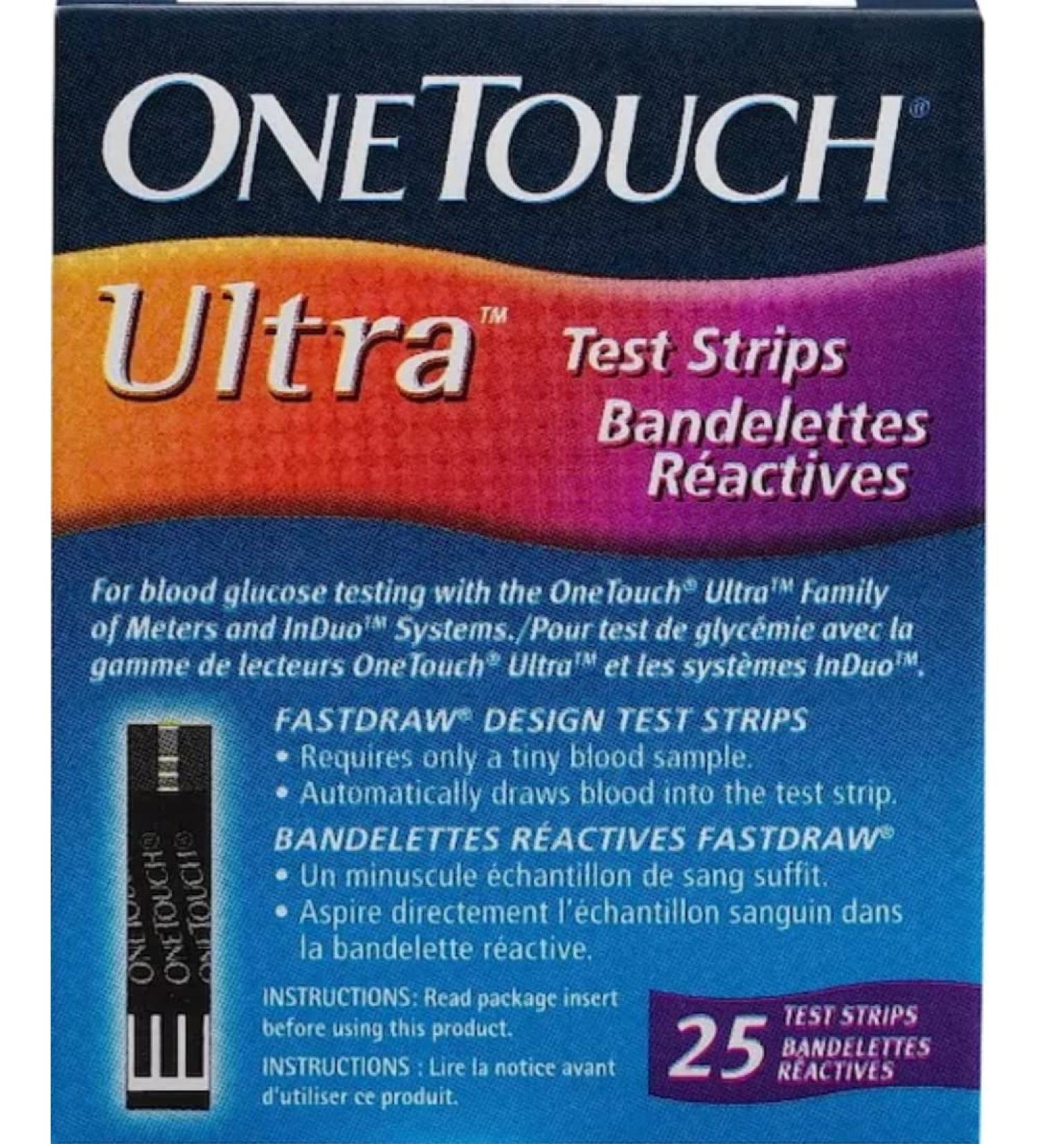 Strips 'Made for Ultra Glucose Monitor Only  25 Strips (Pack of 1)