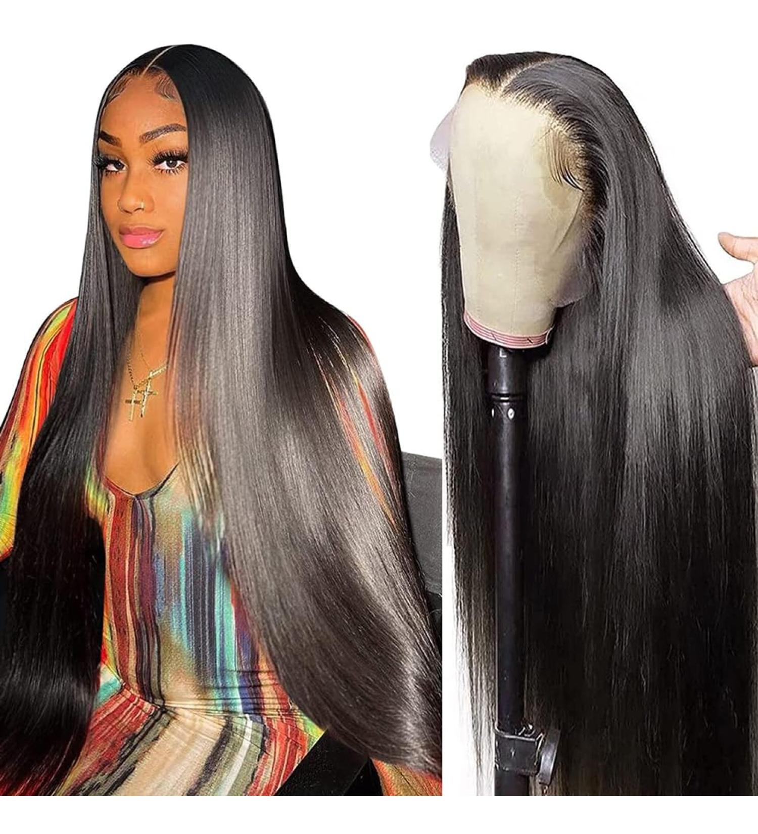 22 Inch HD Lace Front Wig for Black Women | Brazilian Virgin Hair | Pre Plucked with Baby Hair | Natural Color | 180 Density Glueless Lace Wig - Buy Online on GoSupps.com