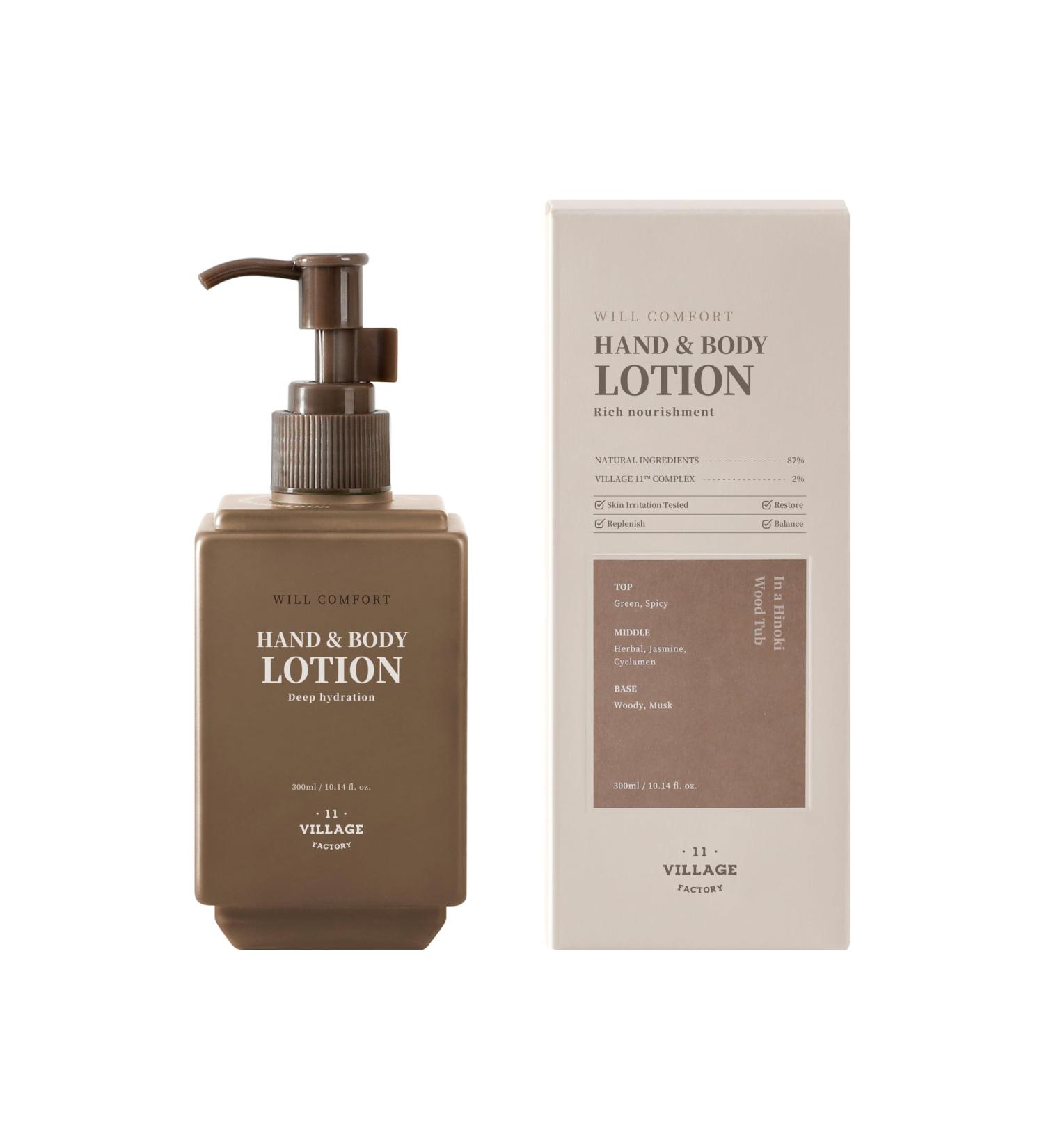 Will Comfort Hand and Body Lotion - Premium Aromatherapy Hinoki Scent | 300ml International Shipping - Buy Online on GoSupps.com