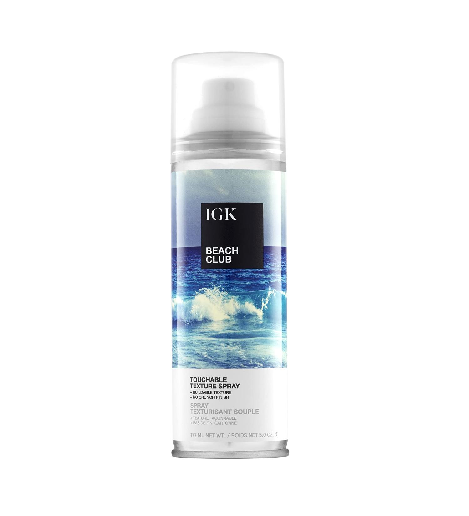 IGK BEACH CLUB Touchable Texture Spray | Hold + Volume + Lightweight | Vegan + Cruelty Free | 5 Ounce (Pack of 1) - Buy Online on GoSupps.com