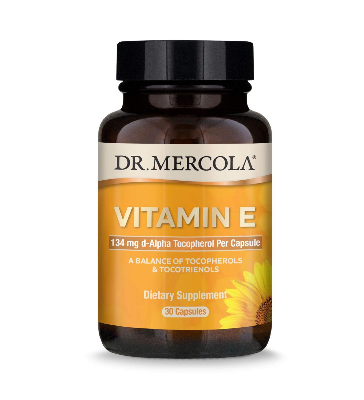 Buy Dr. Mercola Vitamin E 30 Caps - Antioxidant Support for Health - Buy Online on GoSupps.com