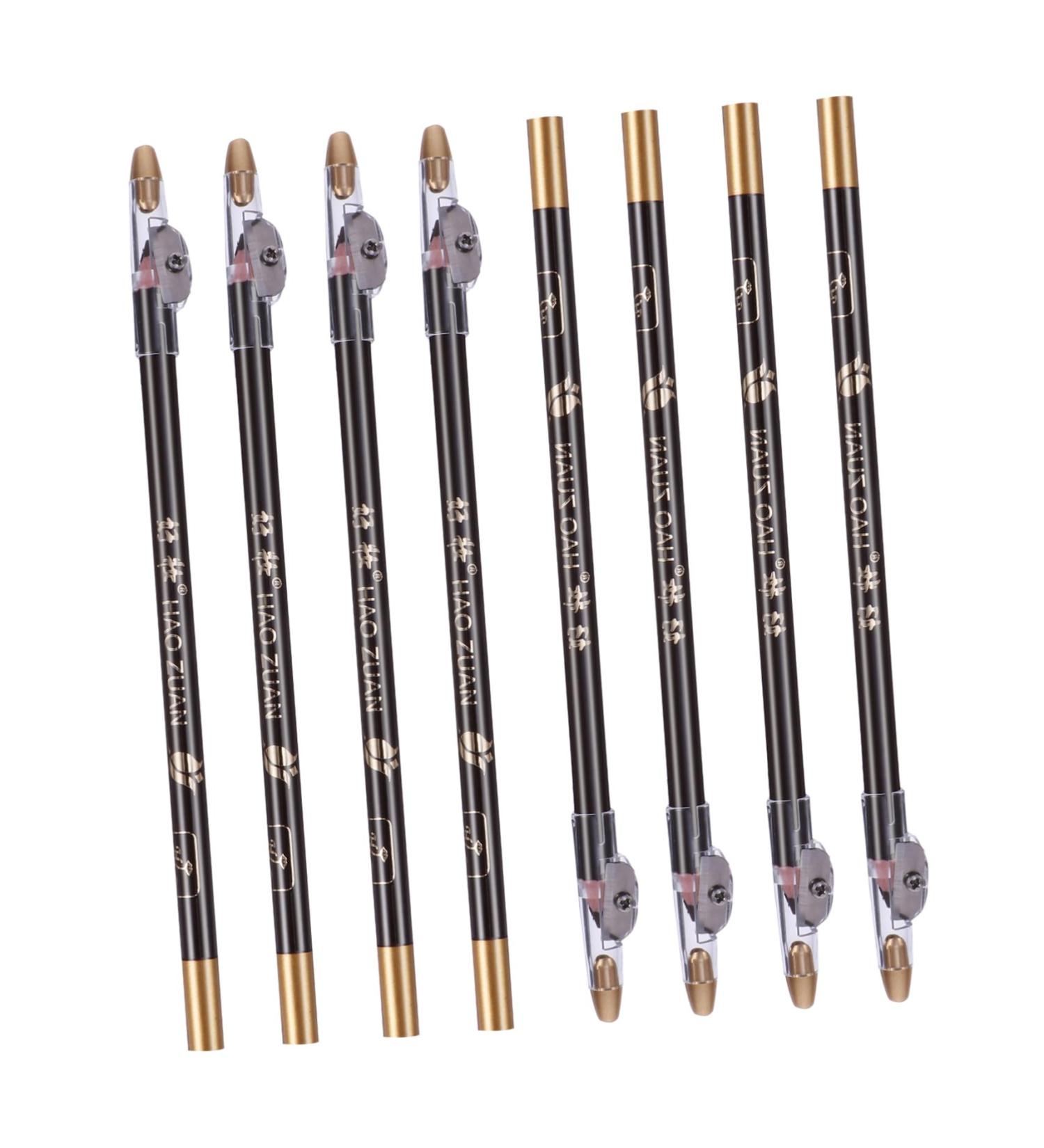 SOESFOUFU Eyebrow Pencil Black 8pcs sharpener eyebrow pencil Makeup Accessories tool eyebrow liner 2 in 1 eyebrow pencil coffee 1 count (Pack of 1) Black - Buy Online on GoSupps.com