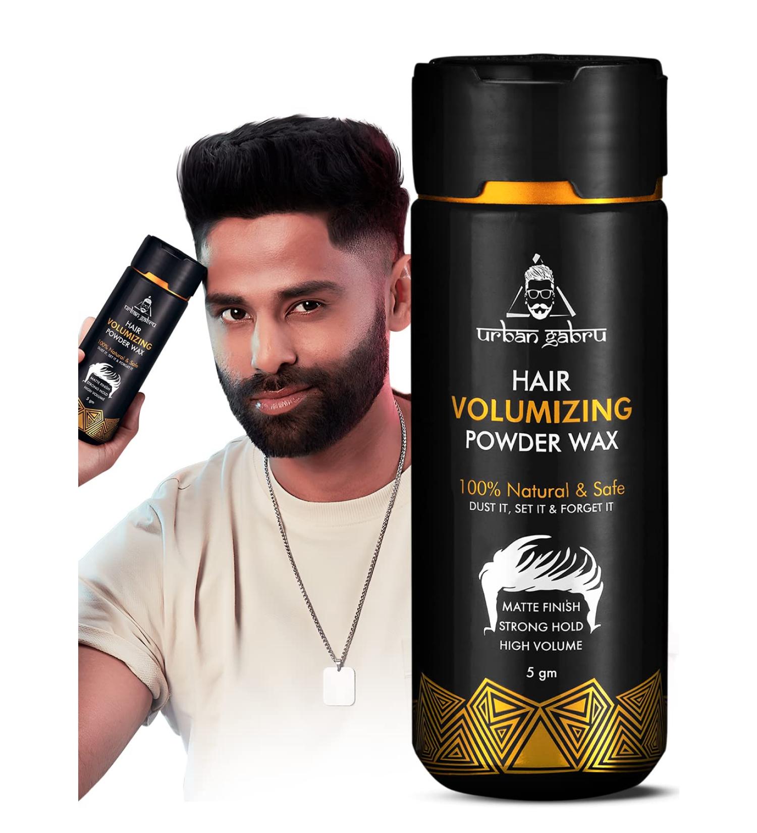 Urbangabru Hair Volumizing Powder Wax - Strong Hold Matte Finish | 100% Natural Hair Styling (5g - Buy Online on GoSupps.com