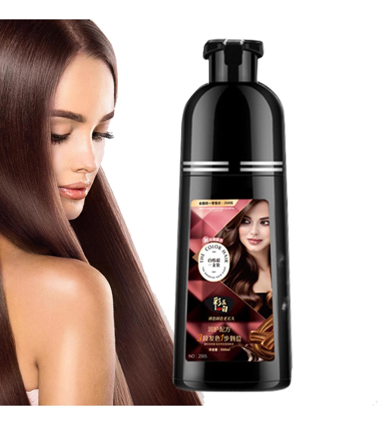  Opilroyn Natural Hair Color Shampoo - Rich Foam Shampoo that Colors Your Hair 450ml | Deep Cleansing and Care Bleach Free Long Lasting Hair Care for Men and - Buy Online on GoSupps.com