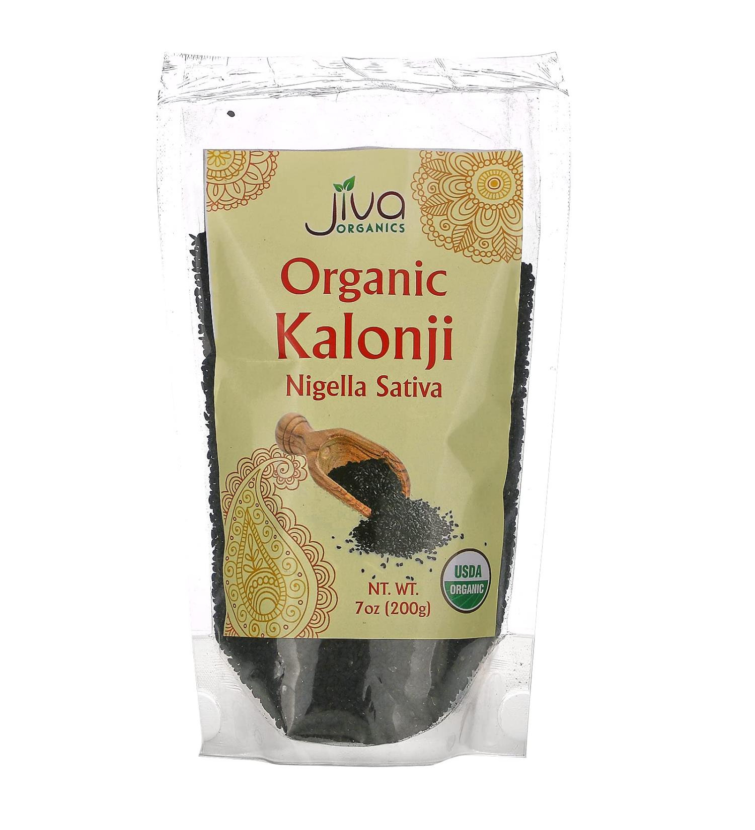 Jiva Organics Organic Kalonji (Nigella Sativa) 7 oz - Premium Quality Herb - Buy Online on GoSupps.com