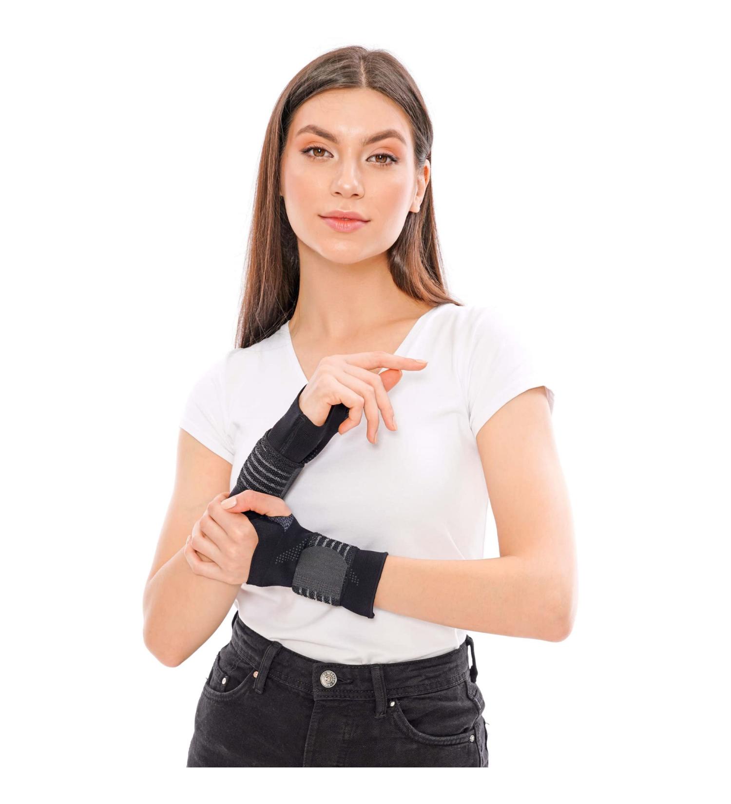 Invera Adjustable Velcro Wrist Support Brace - Unisex Compression Sleeve for Wrist Sprain Carpal Tunnel Arthritis & Tendonitis | Medium Size - Buy Online on GoSupps.com