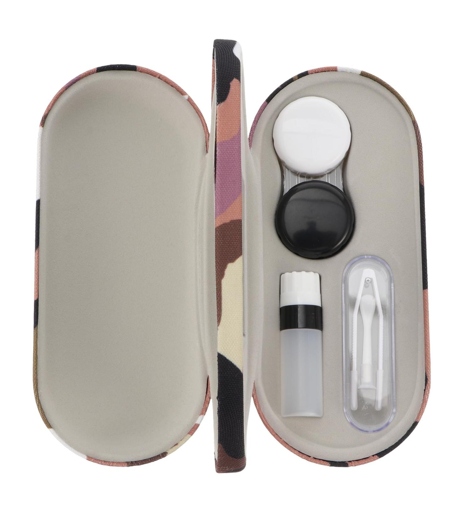 Buy 1 Set Camouflage Contact Lens Case | 2-in-1 Double-Sided Portable Eye Care Accessories - Ships Internationally - Buy Online on GoSupps.com