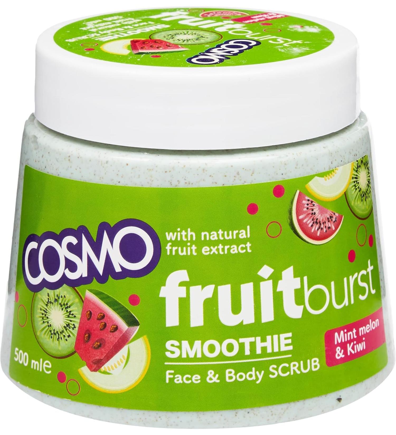 Mint Melon and Kiwi Body Scrub, 500 ml | 16.90 fl.oz Body Scrub, With Natural Fruit Extract, All Skin Types, for Men & Women