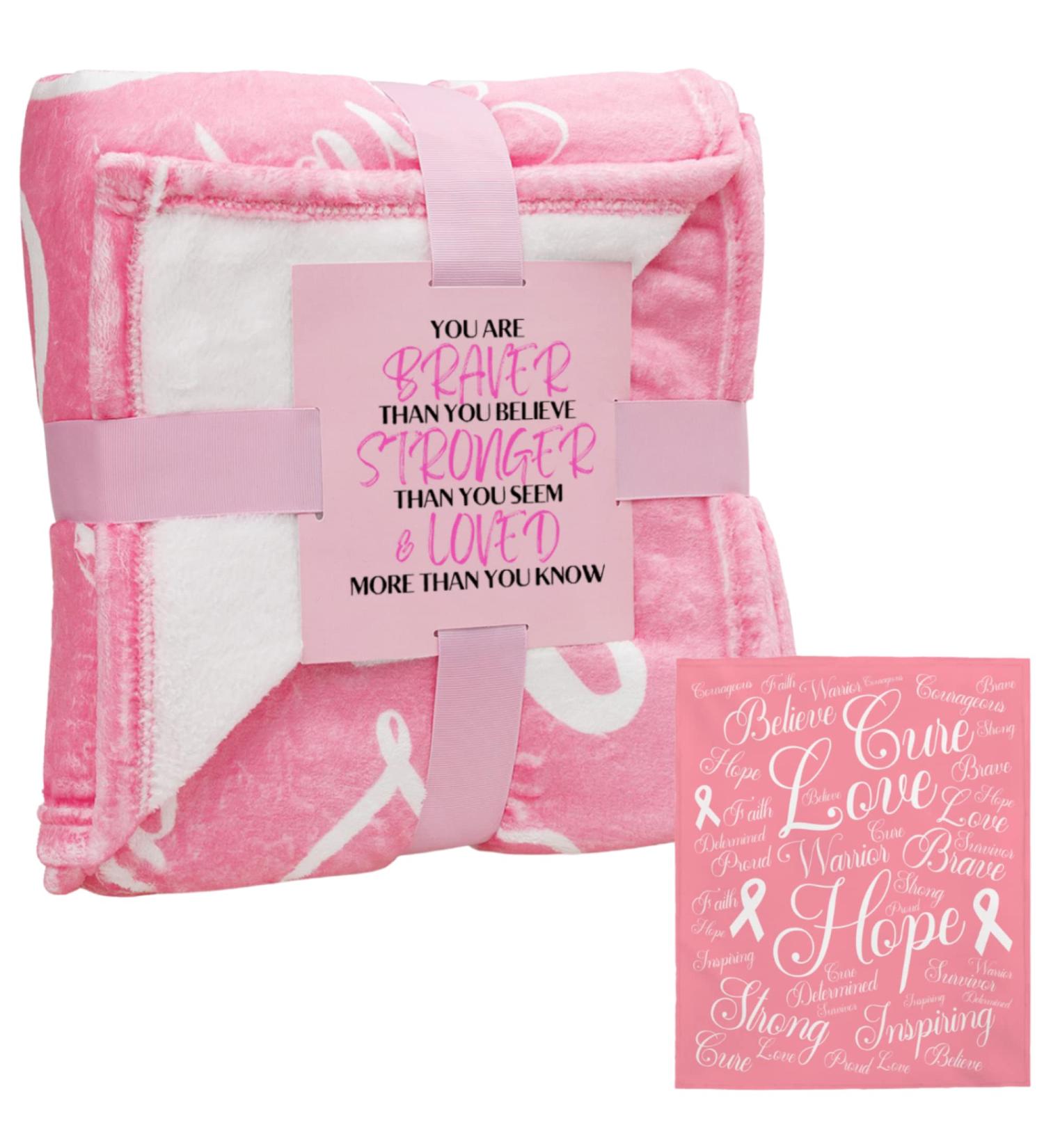 Breast Cancer Chemotherapy Blanket - Supportive Gifts for Women in Pink - Buy Online on GoSupps.com