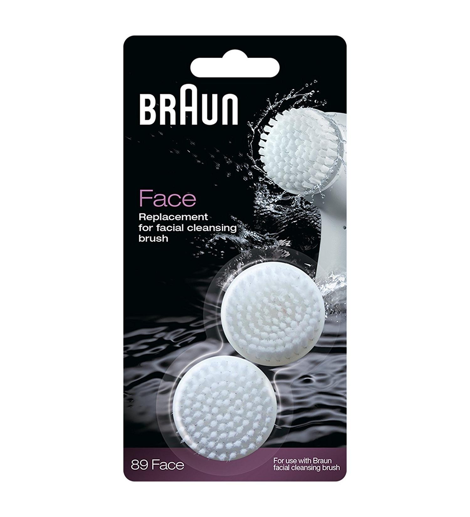 Braun Face Replacement Cleaning Brush - 2 Pack for Braun Facial Epilator | International Shipping Available - Buy Online on GoSupps.com