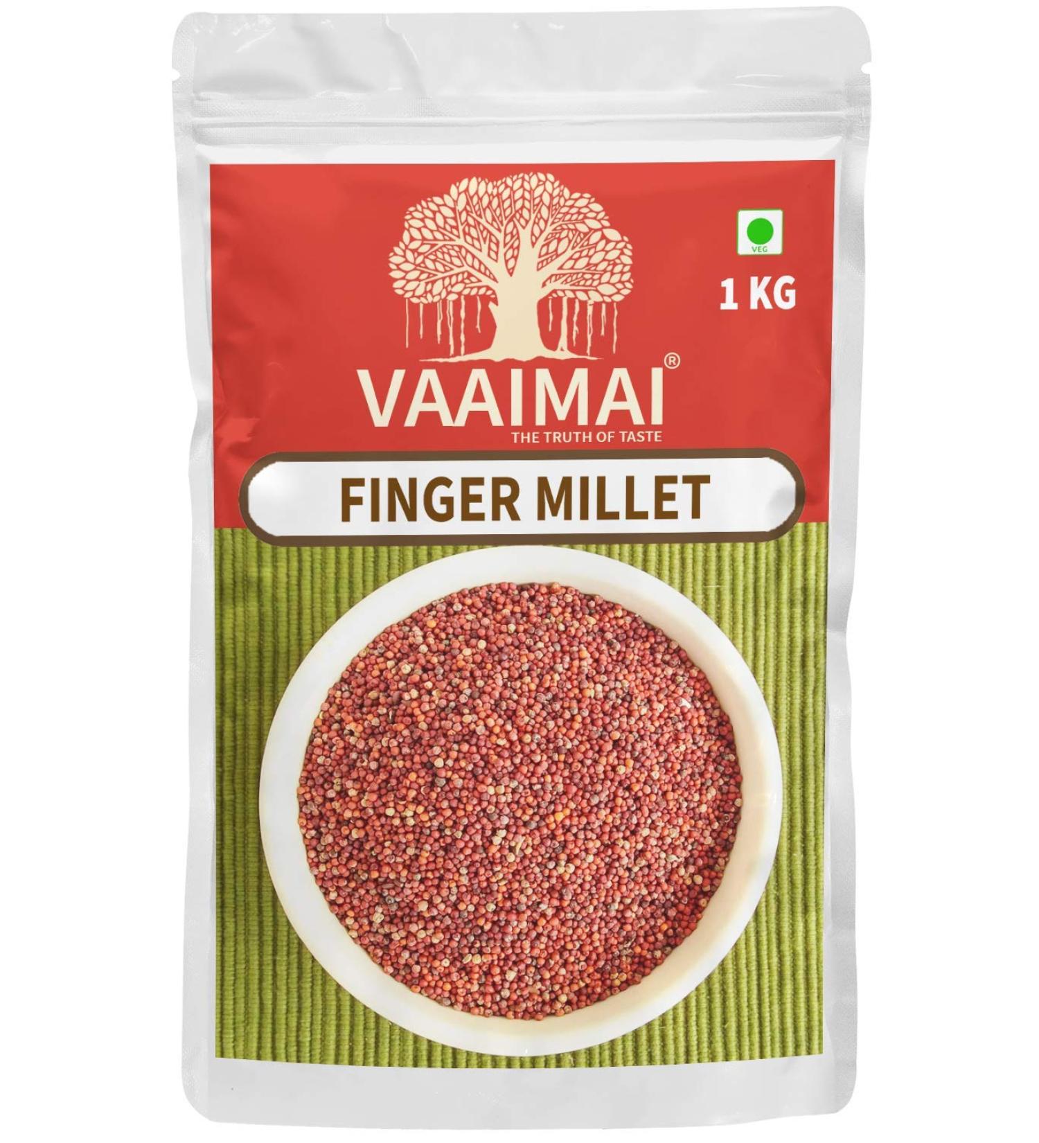 Harsha Finger Millet/Ragi/Kezhvaragu/Nachani/Mundua/Ragula/Panji Pullu 1kg - Buy Online on GoSupps.com