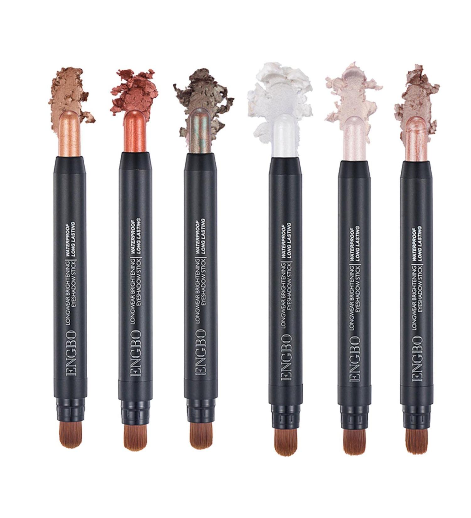 6 Colors Eyeshadow Stick Set 6 Colors Cream Eye Brightener Pencil | Shimmer Waterproof and Long-Lasting Eye Shadow Cream Stick for Smoky Eye Brightener Makeup - Buy Online on GoSupps.com