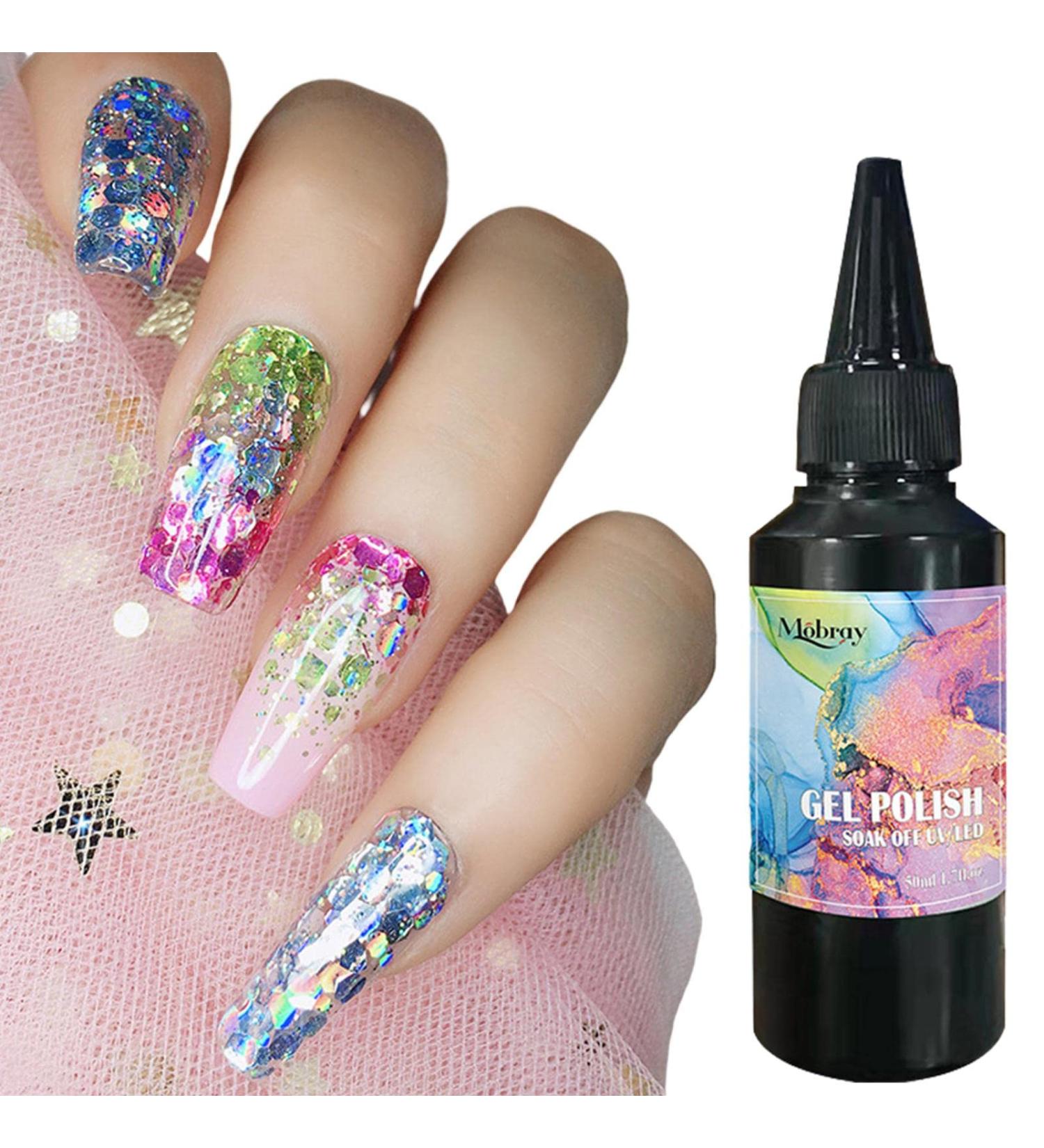 Yusheng Clear Mixing Glue for Nail Art | 60ml Blending Gel for Polish Glitter Marble & Natural Stone Designs - Buy Online on GoSupps.com