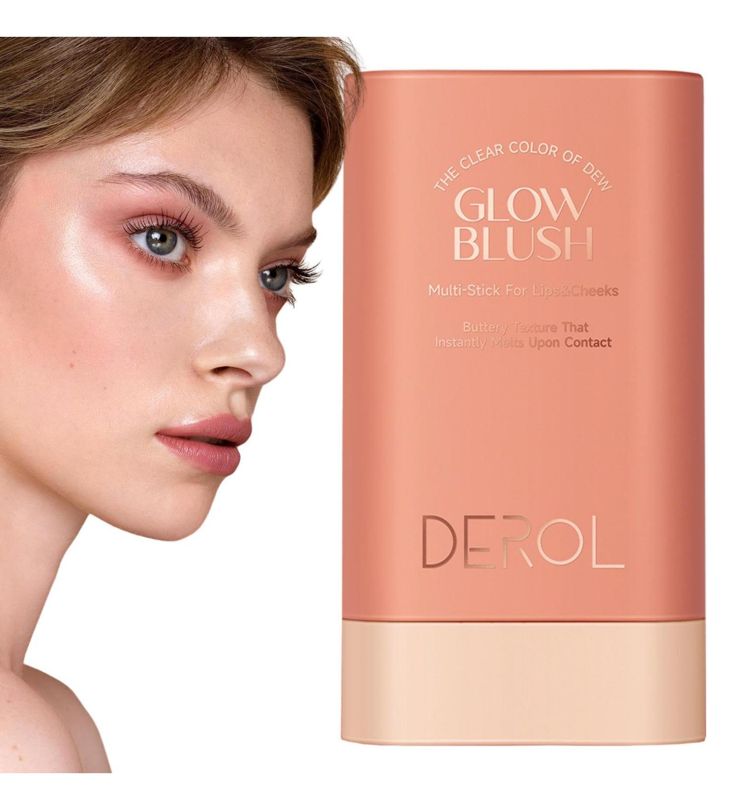 Cream Blushes Stick | Blushes Stick for Cheeks - Rotating Design Waterproof Long-lasting Cheek Tint For Mature Skin Women Girls Qmisify 03 - Buy Online on GoSupps.com